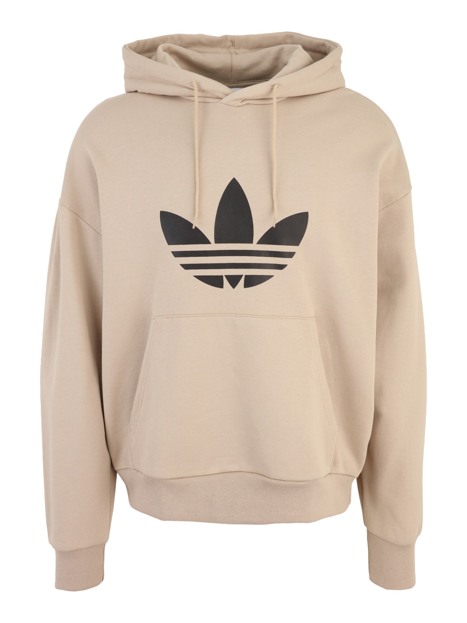 ADIDAS ORIGINALS Mikina 'Trefoil'  béžová / čierna