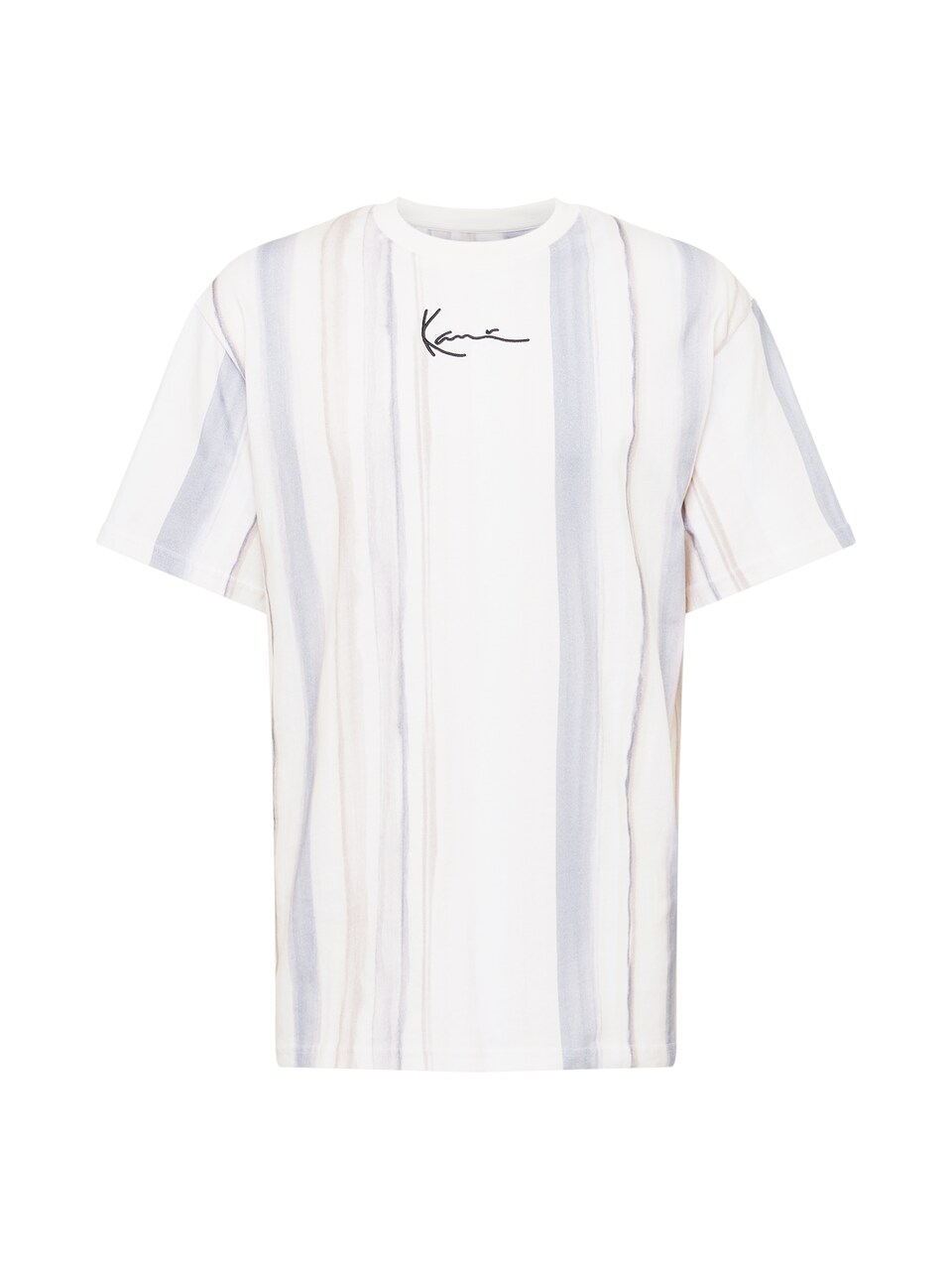 T-shirt beige / ljusgrå / svart