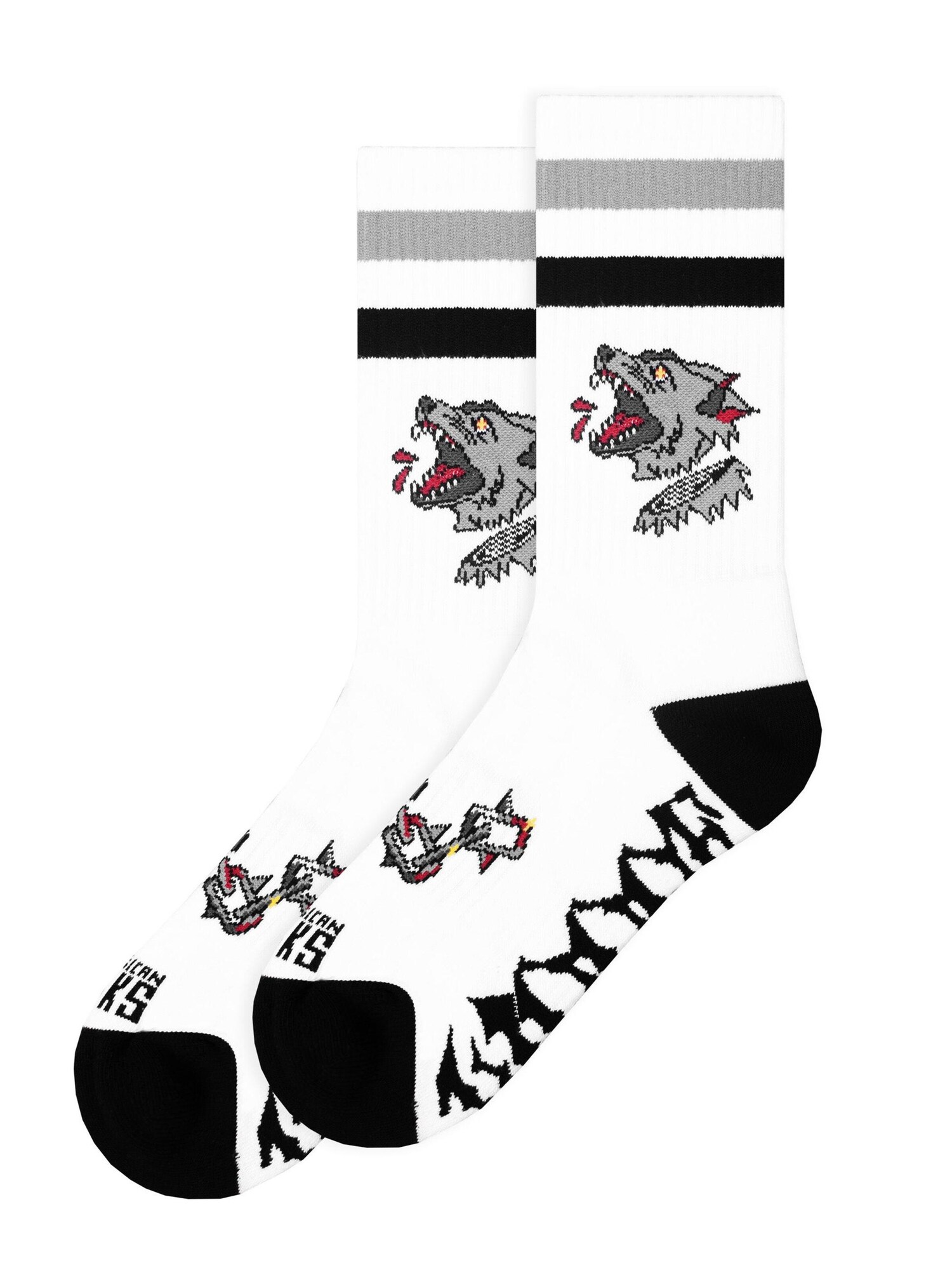 American Socks Calcetines 'Cerberus' blanco
