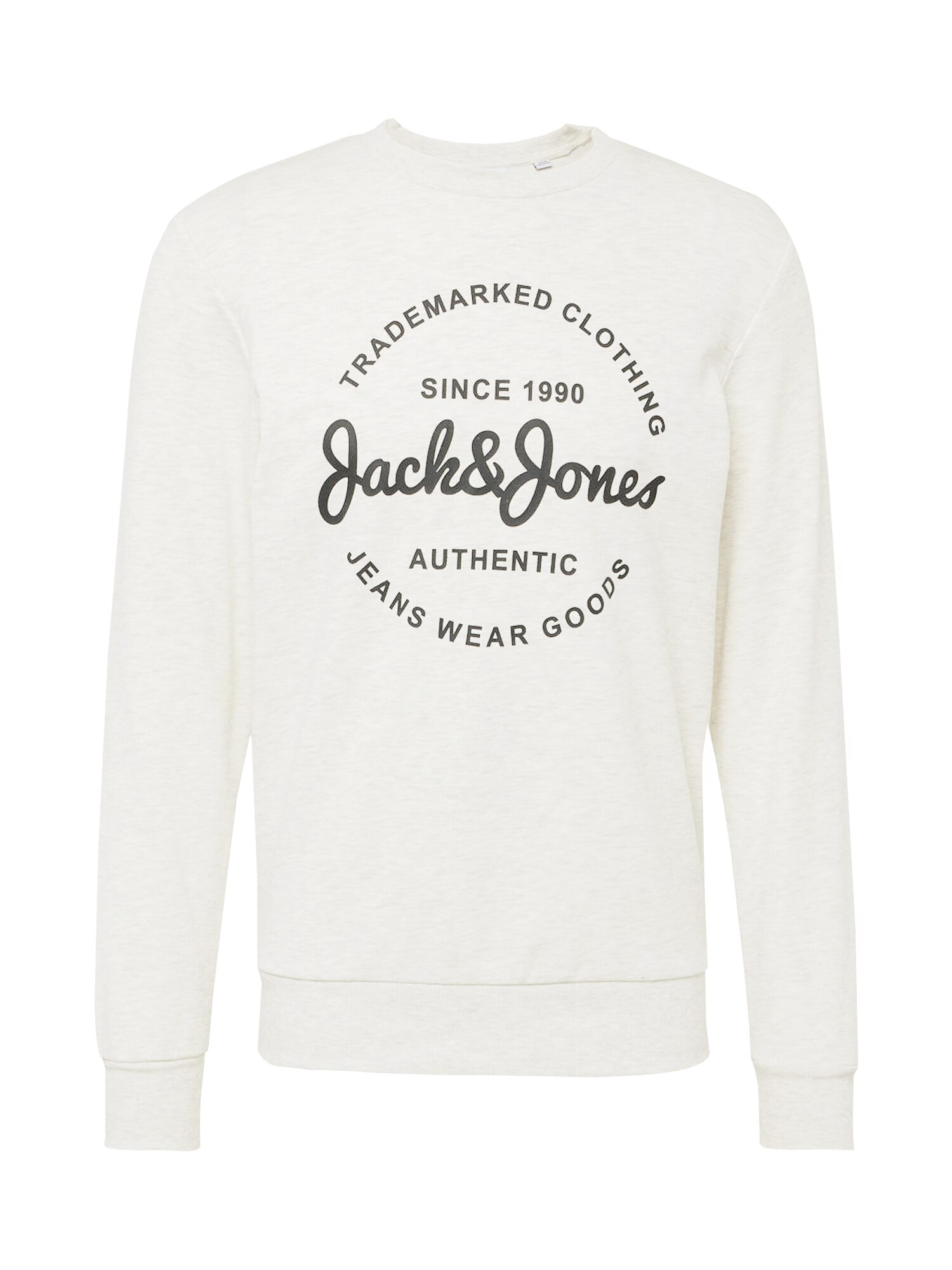 JACK & JONES Mikina 'Forest'  čierna / šedobiela