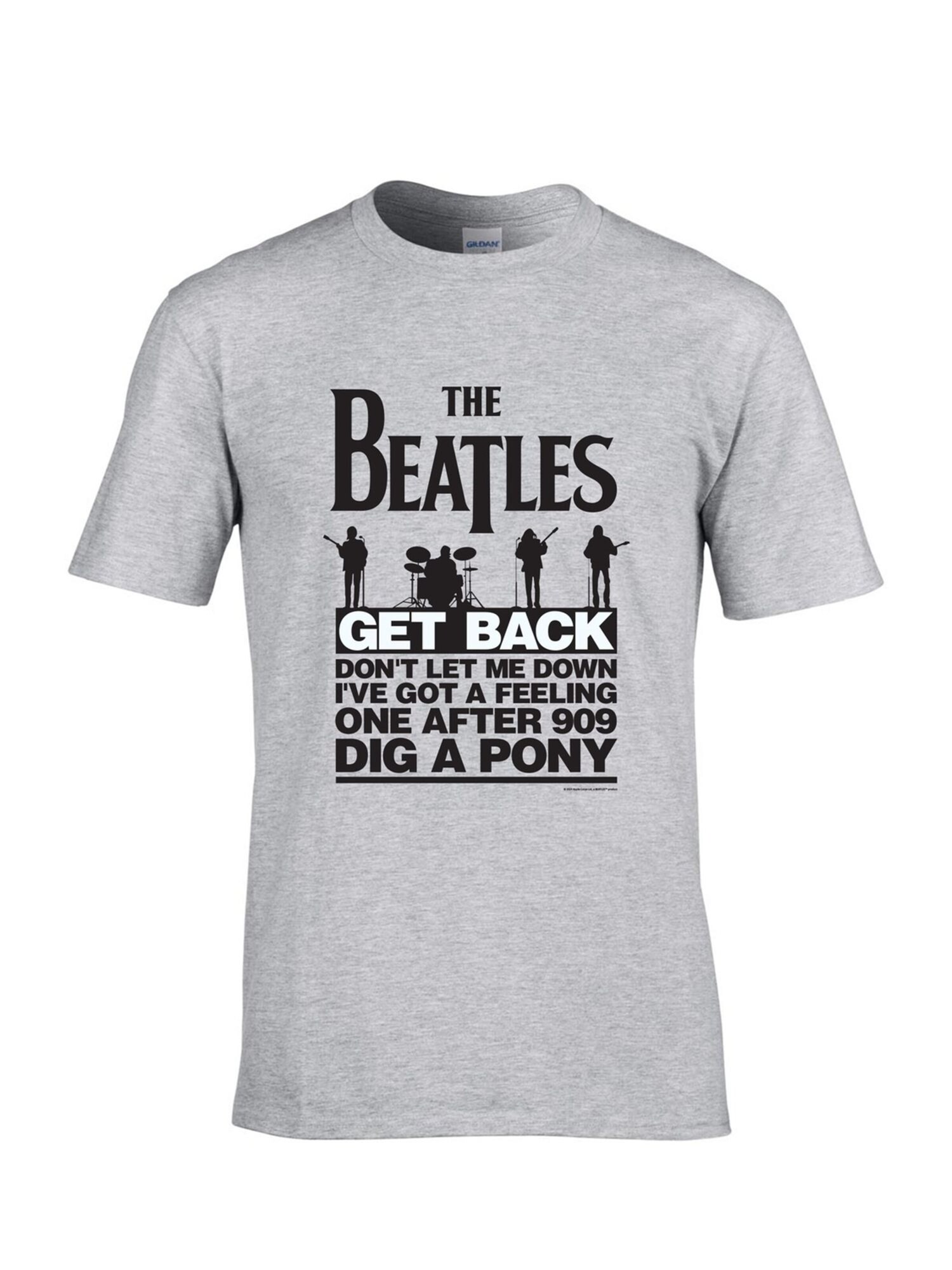 The Beatles Camiseta 'Beatles – Get Back T-Shirt' gris – imagen 1