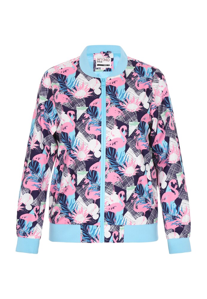 myMo ATHLSR Übergangsjacke Damen Größe XS navy / hellblau / pink / weiß