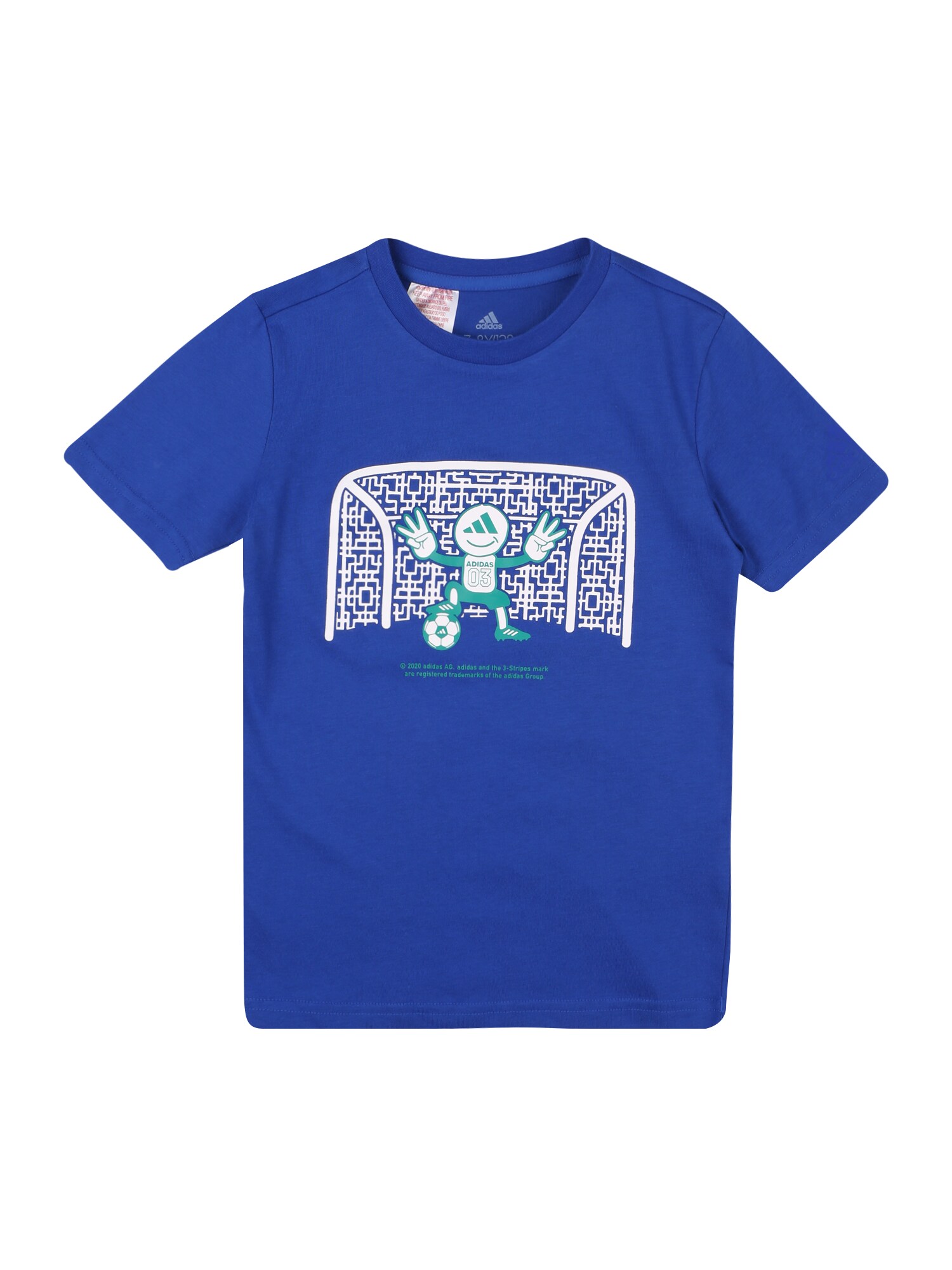 ADIDAS PERFORMANCE Sportiniai marškinėliai  sodri mėlyna („karališka“) / balta / nefrito spalva