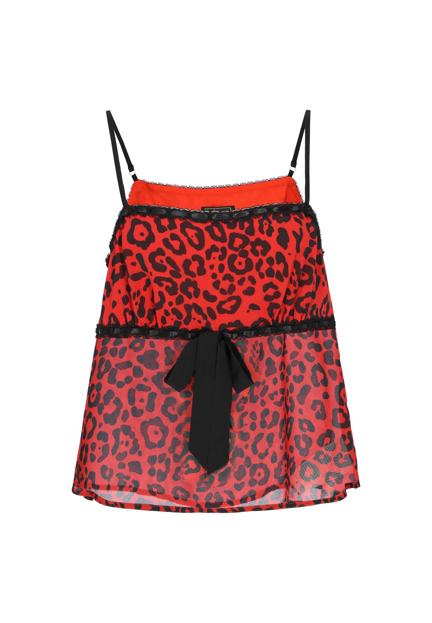 faina Top 'Festive'  rojo / negro