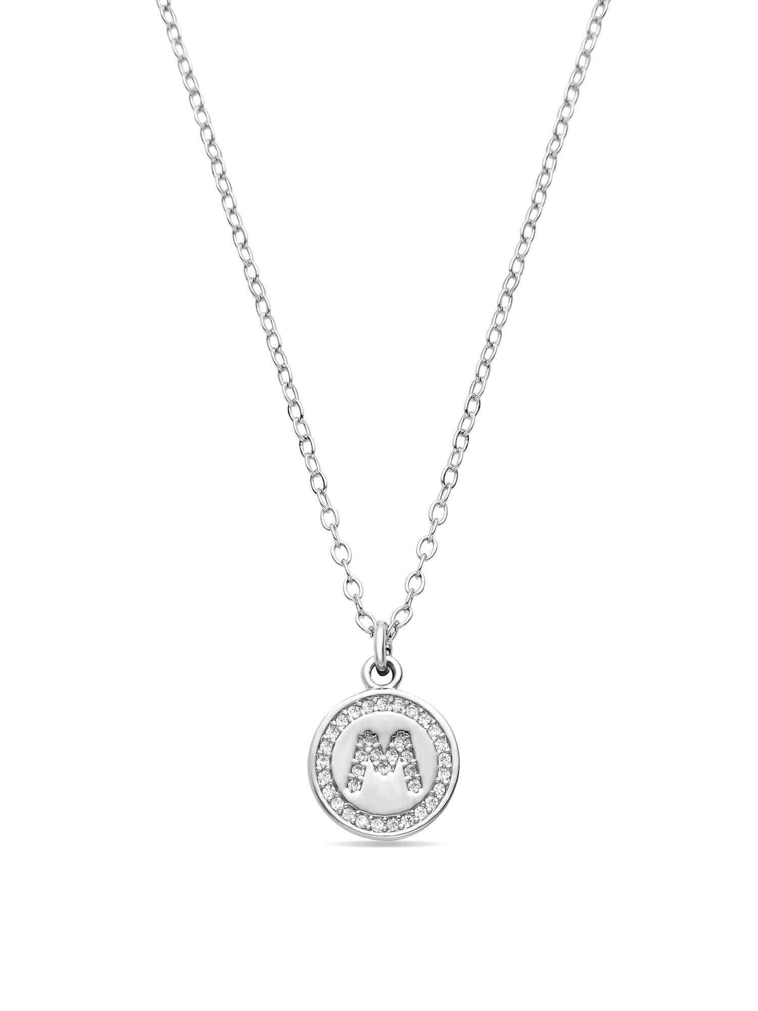 Luxenter Rhodiumpläterat Briljant Zirkonia Halsband Alfabet dam – bild 2