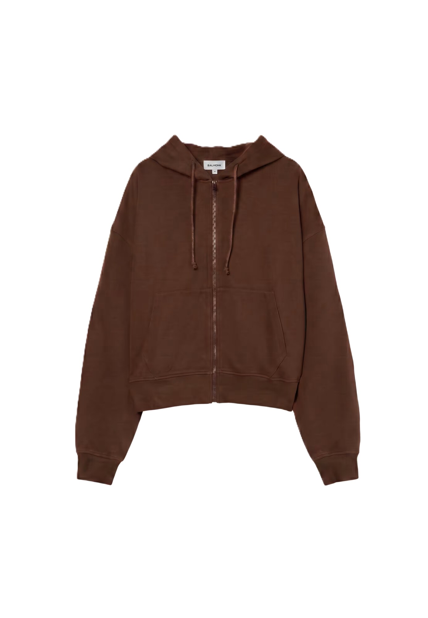 BALMOHK Sudadera con cremallera chocolate
