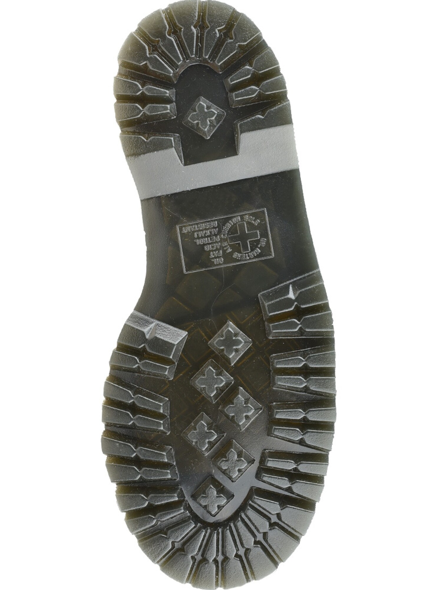 Dr Martens Dr Martens Botines Sinclair 8 Eye Aunt Sally Negro con Cremallera Frontal Plata