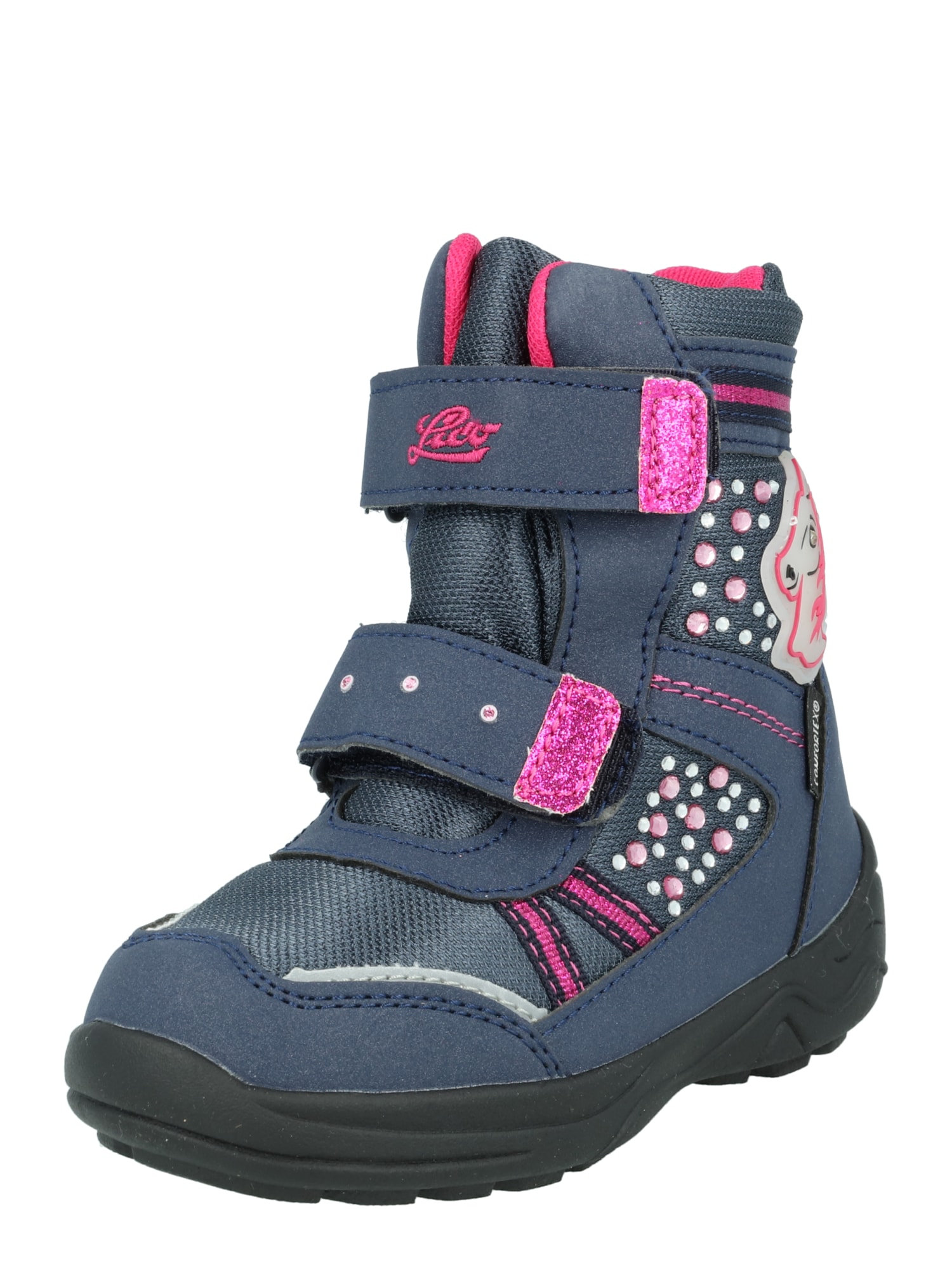 LICO Bota de neve 'Horse'  marinho / magenta / branco