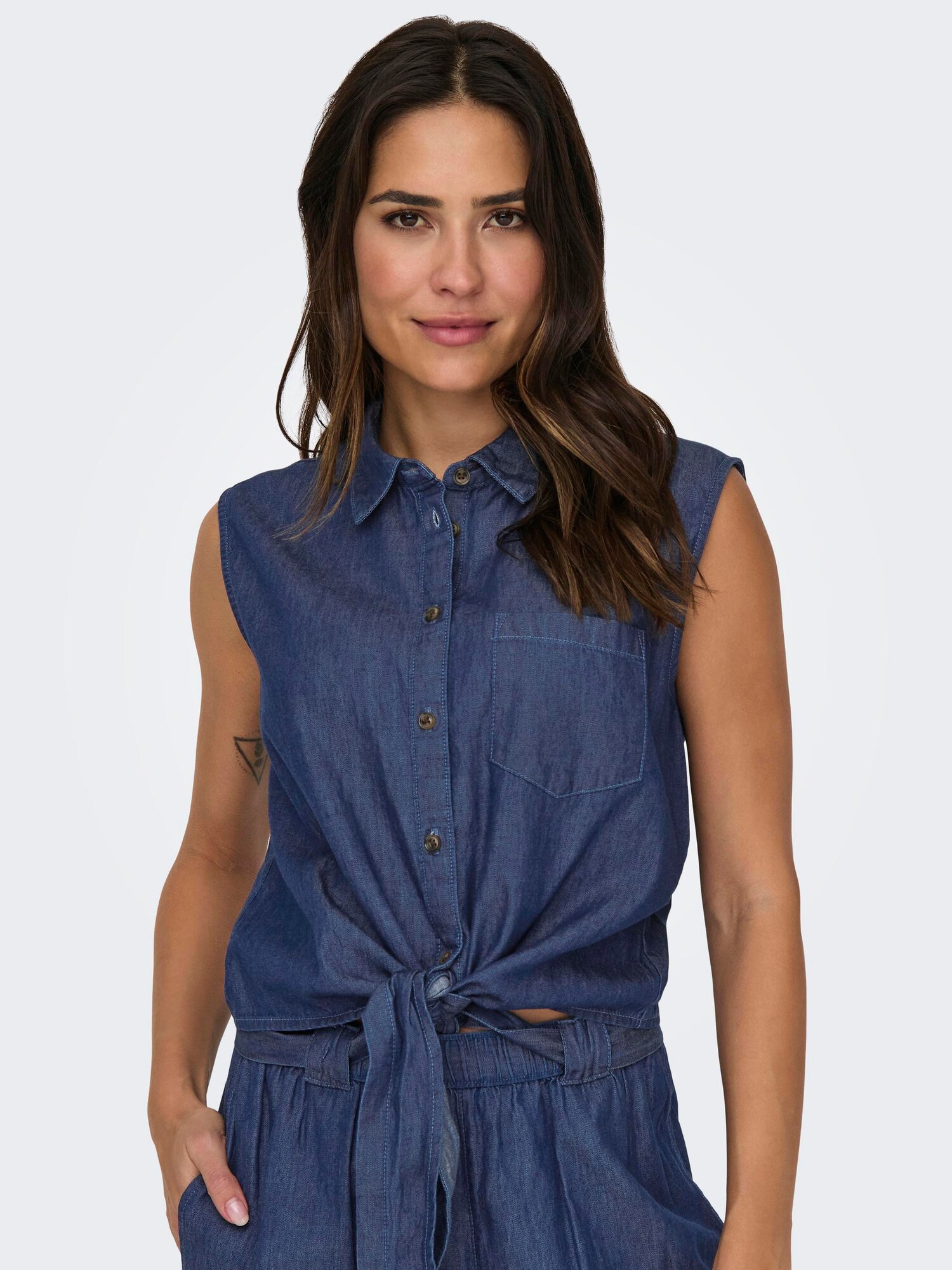 JDY Blúzka 'JDYKAI' modrá denim (obrázok 5)