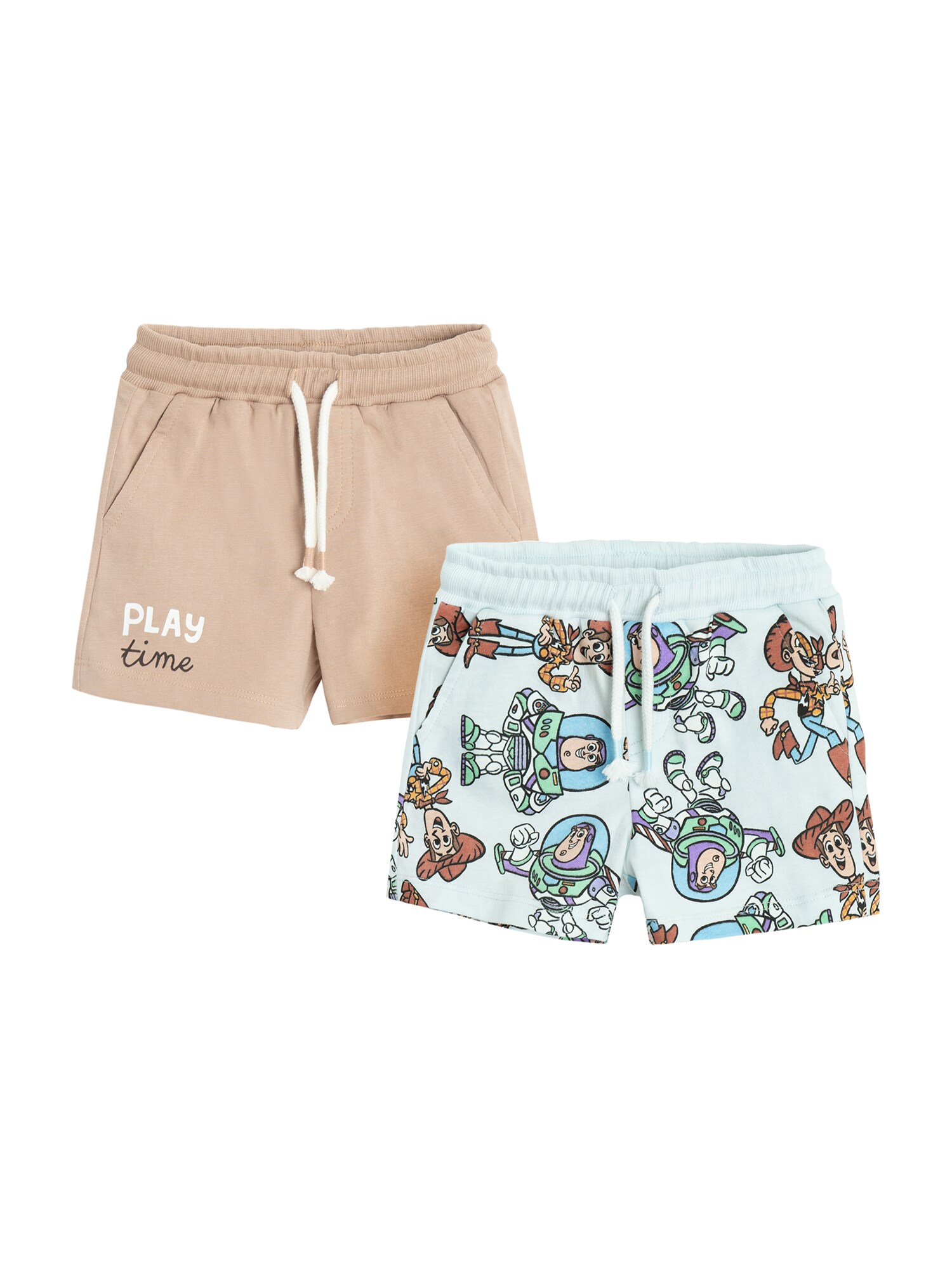 Cool Club Pantaloni  bej / albastru pastel / maro / verde mentă