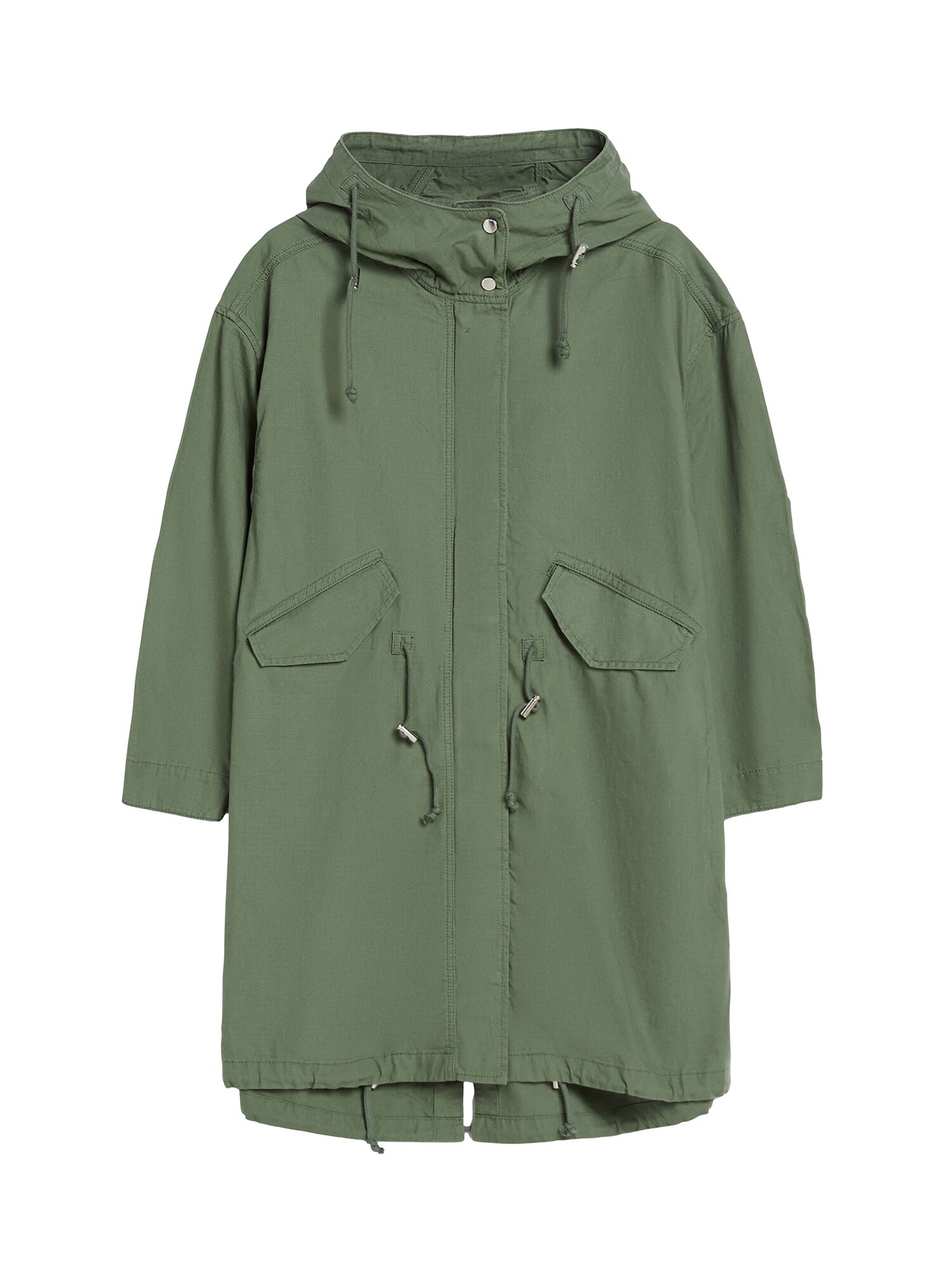 Bershka Prechodná parka  kaki