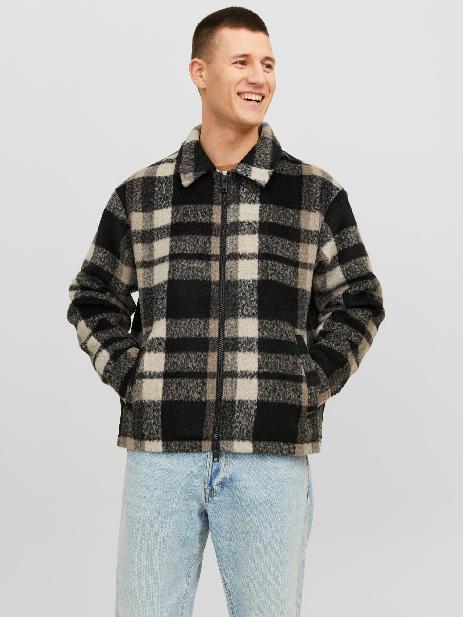 JACK & JONES Átmeneti dzseki 'JORCole'  bézs / homok / csokoládé termék 2. képe