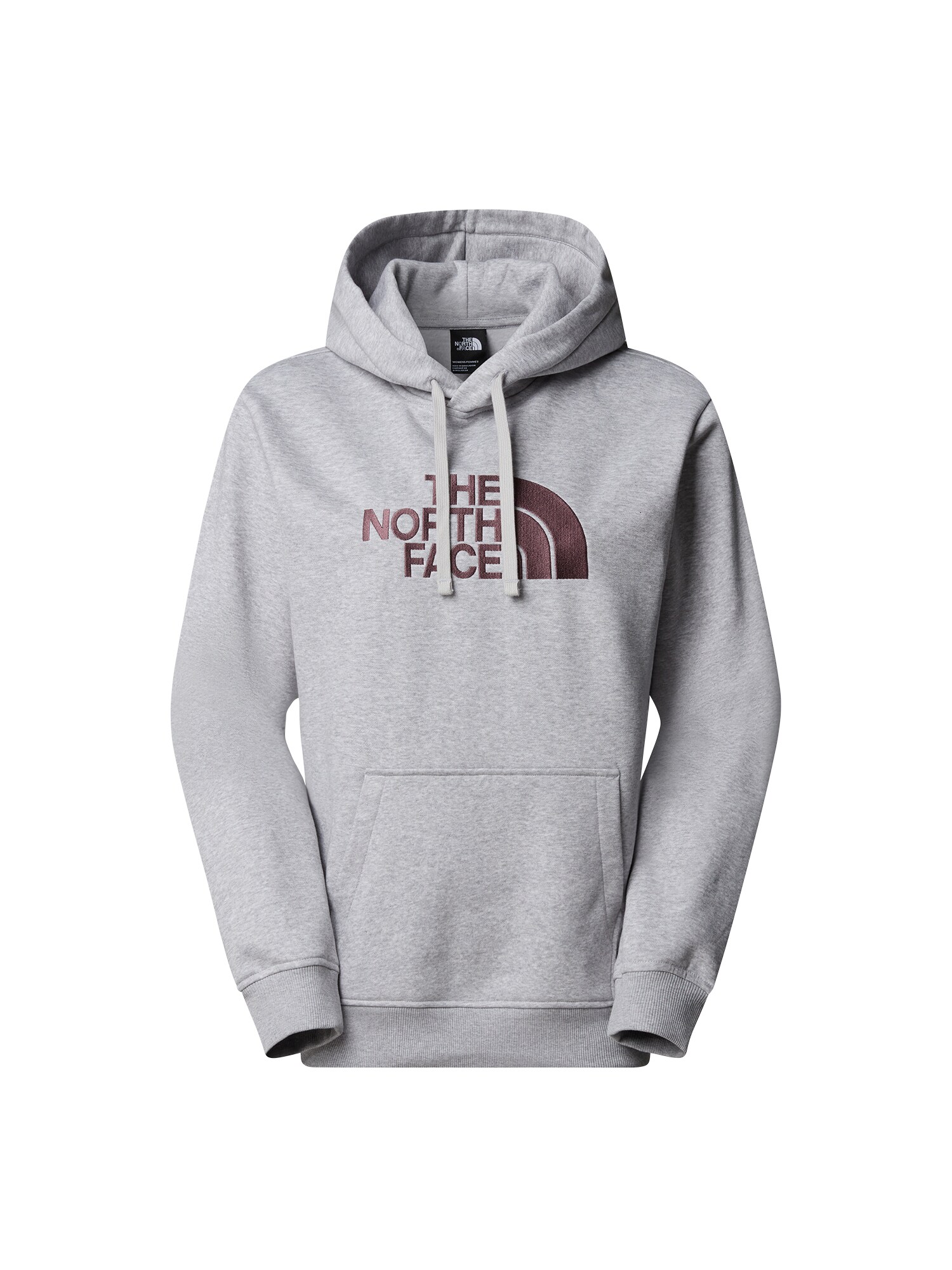 THE NORTH FACE Bluză de molton Drew Peak  gri deschis / roșu vin