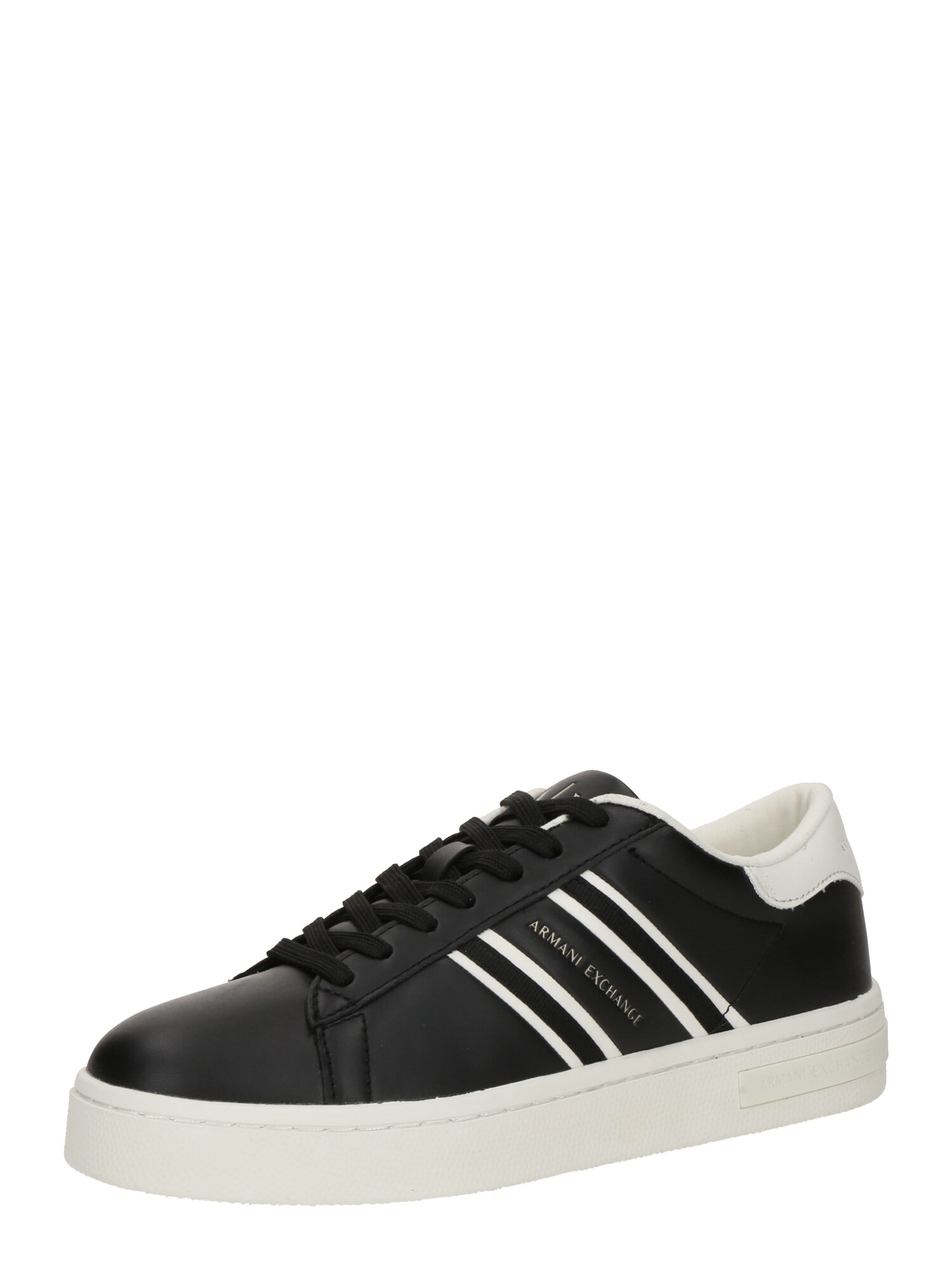 ARMANI EXCHANGE Sneaker low  negru / alb