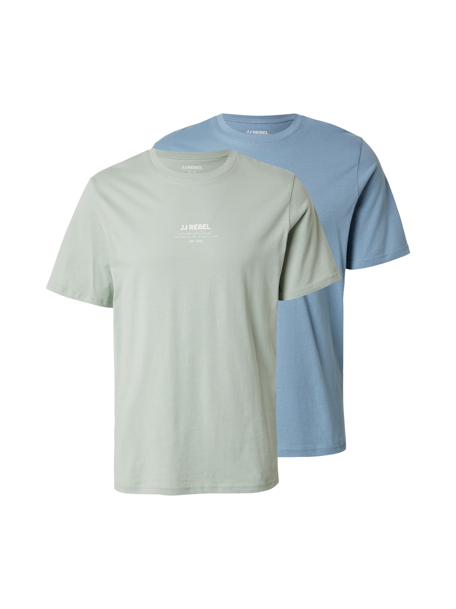 JJ Rebel Tricou 'JREBLINO'  albastru deschis / verde pastel / alb