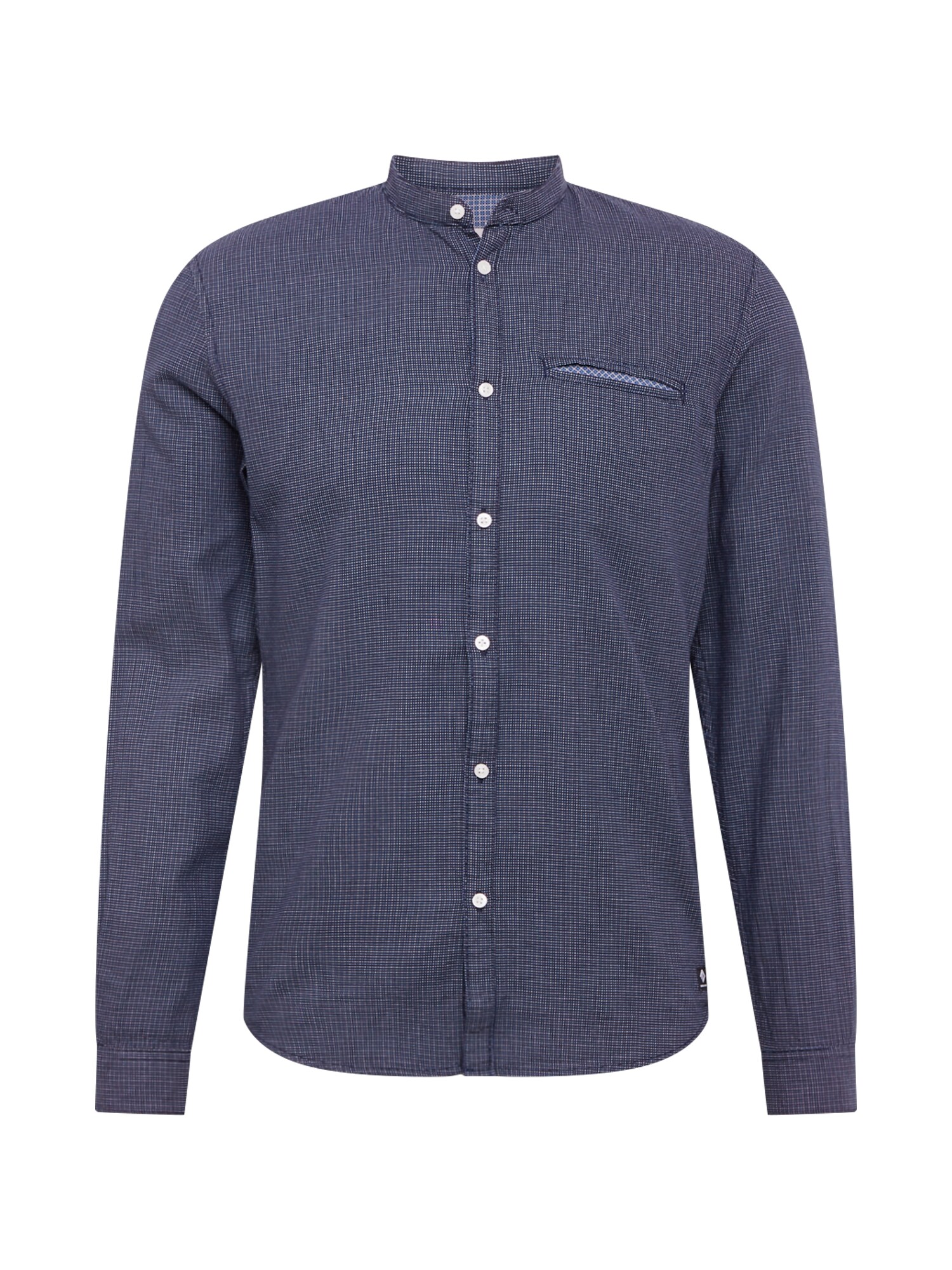 TOM TAILOR DENIM Dalykiniai marškiniai  nakties mėlyna / mėlyna dūmų spalva / balta