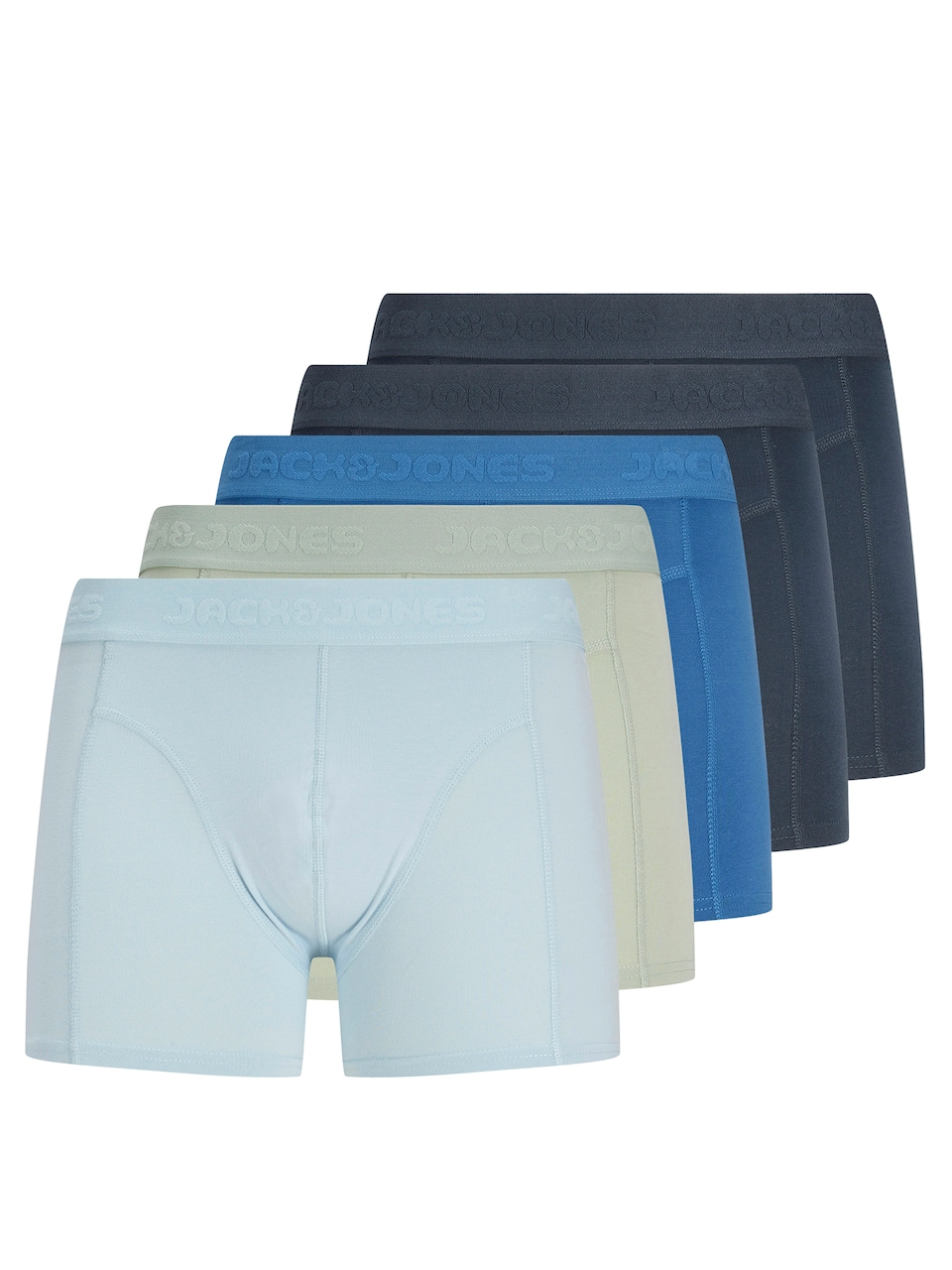 Boxershorts 'JACGilli' blå / nattblå / ljusblå