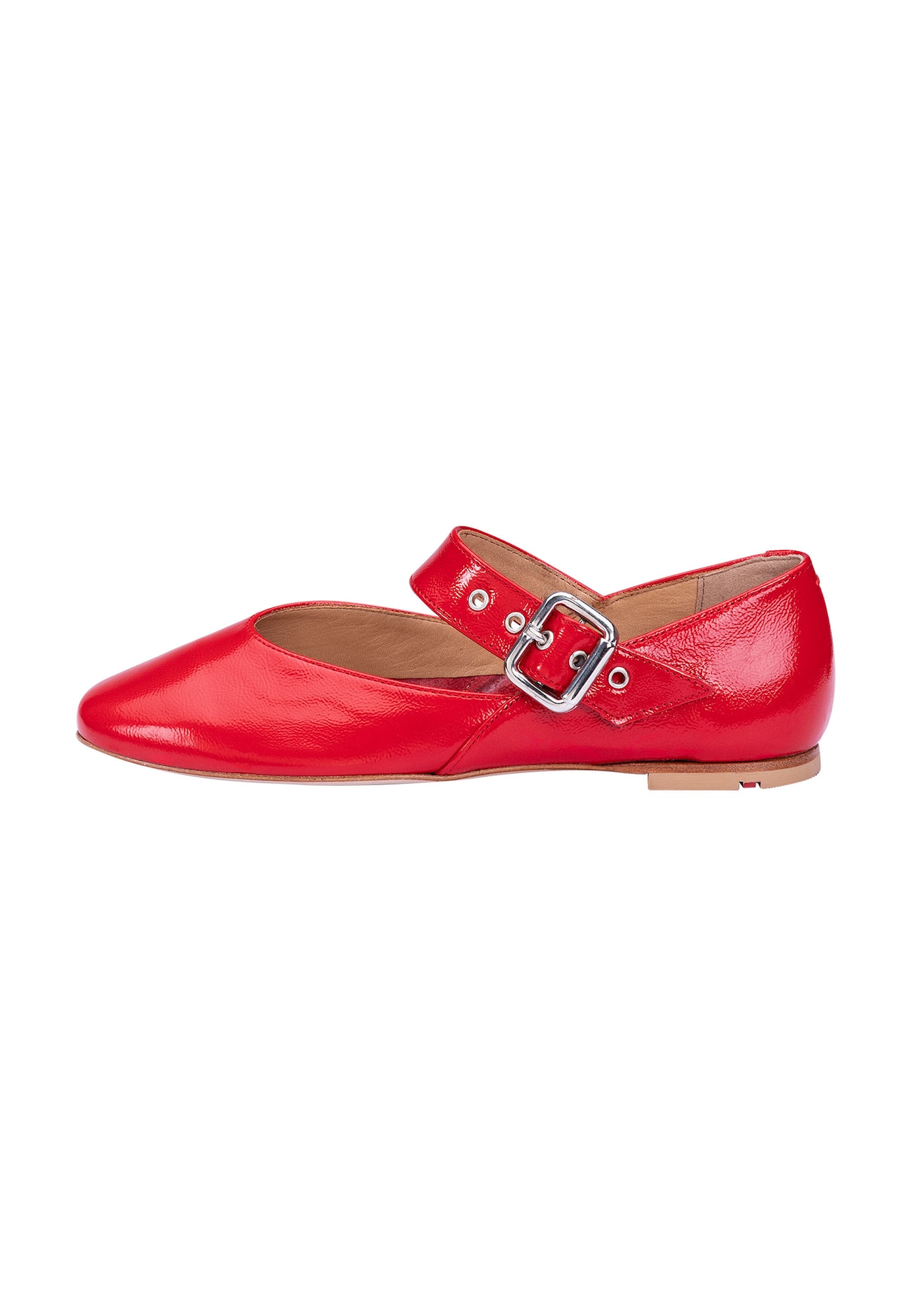 LLOYD Ballerina met riempjes rood