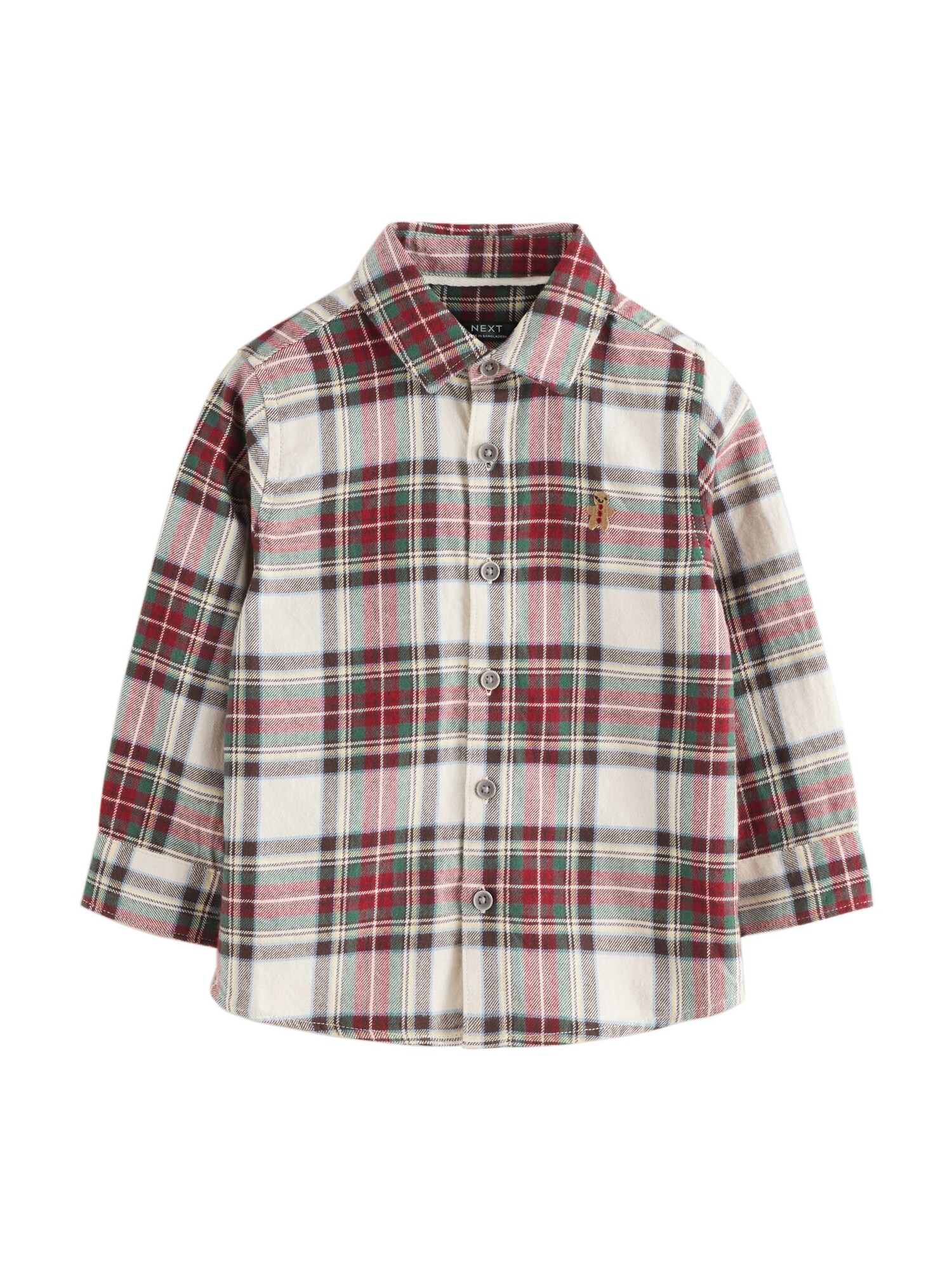 Next Cămașă  crem / verde / roșu