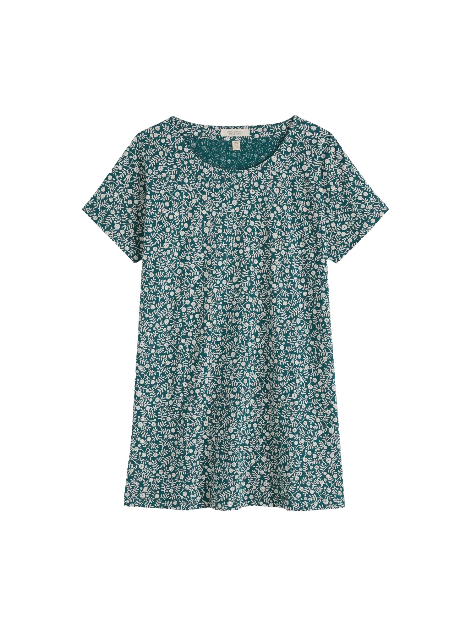 Seasalt Cornwall Camiseta 'Ocean Gaze'  petróleo / blanco