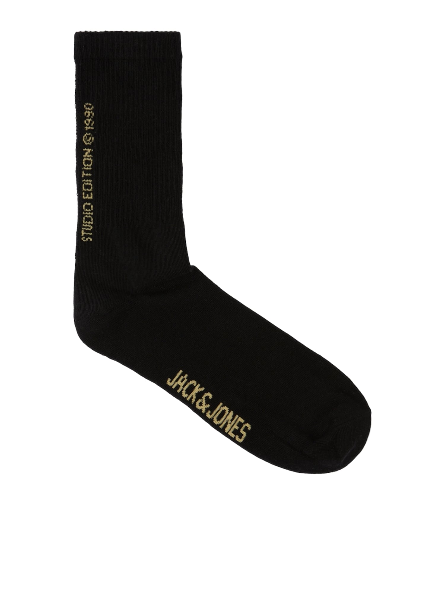 JACK & JONES Ponožky 'BORA'  svetložltá / čierna
