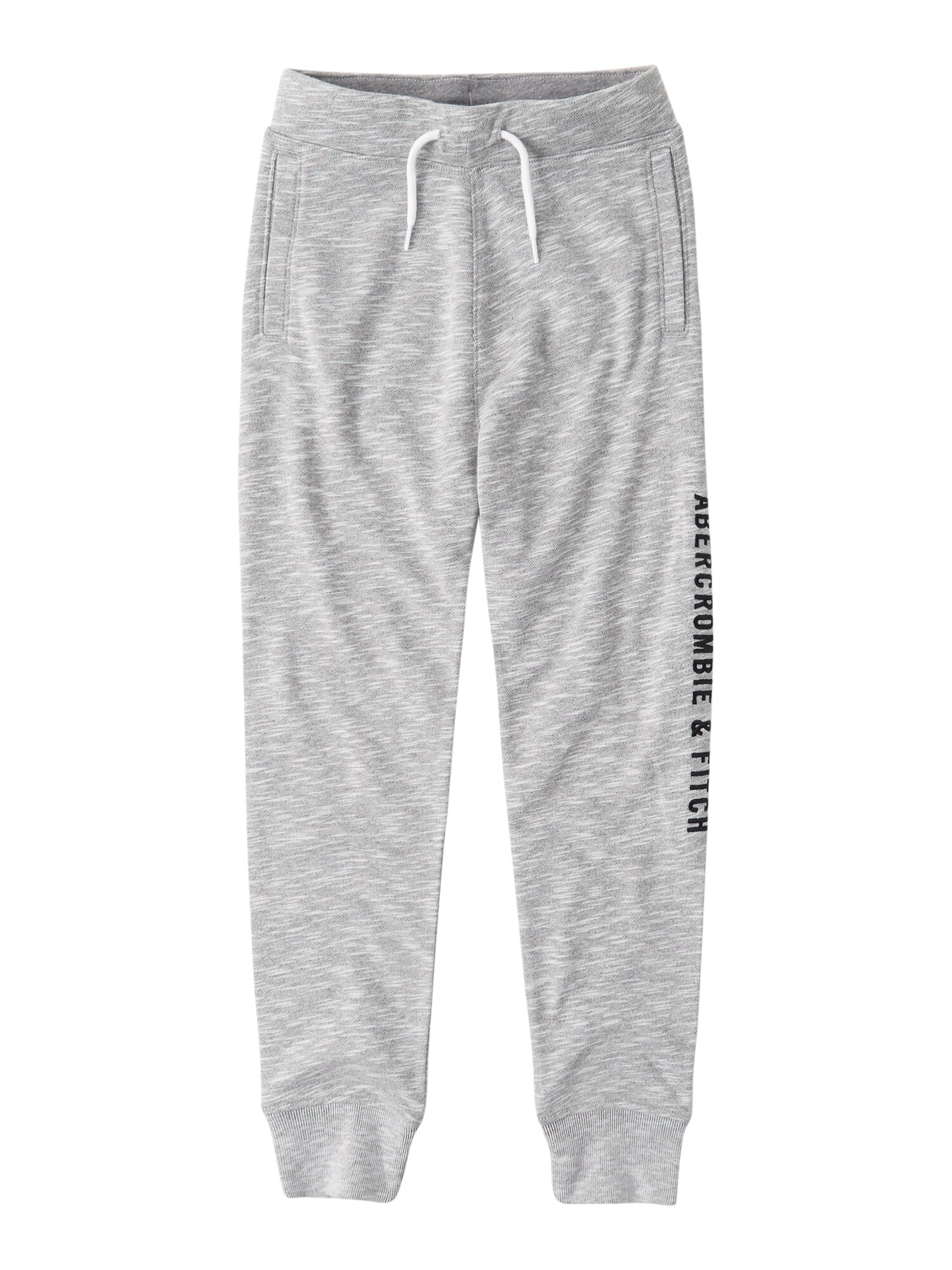 Abercrombie & Fitch Kelnės  juoda / margai pilka