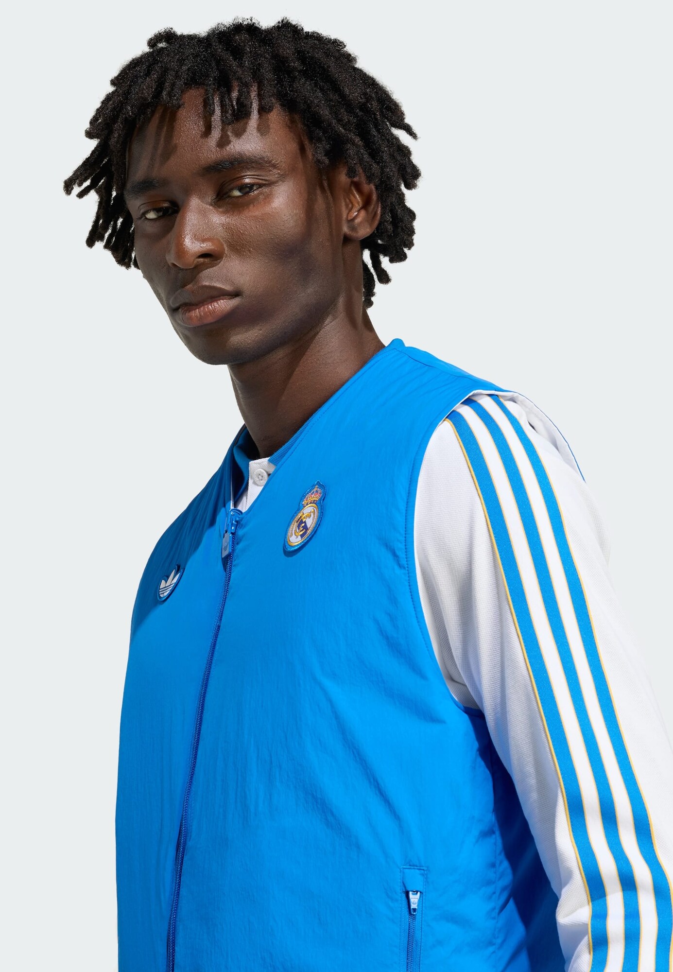 ADIDAS ORIGINALS Chaleco 'Real Madrid Terrace Icons' azul / azul cielo / blanco – imagen 2