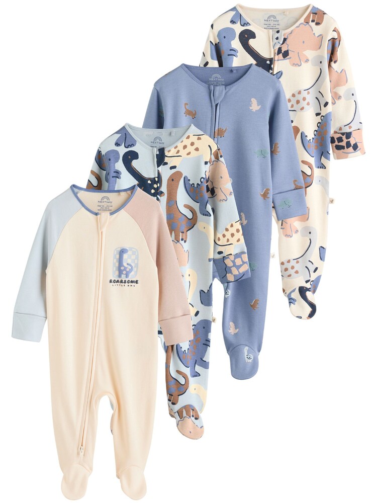 Next Schlafanzug Jungen Größe 62 dunkelbeige / navy / hellblau / hellgelb