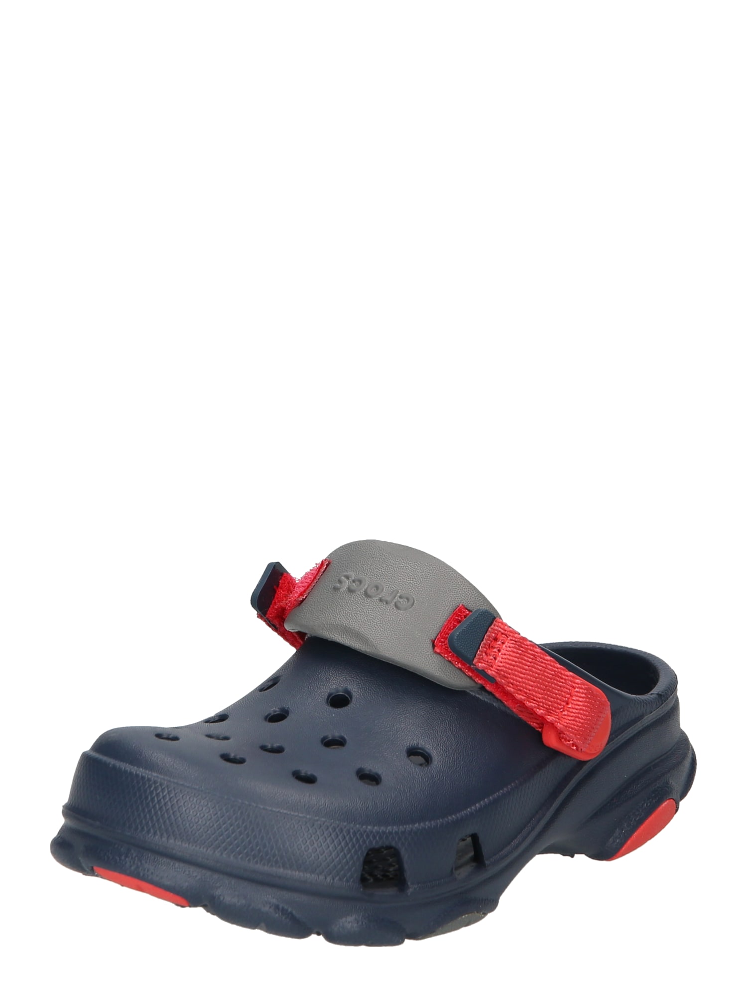 Crocs Atviri batai tamsiai mėlyna jūros spalva / pilka / raudona