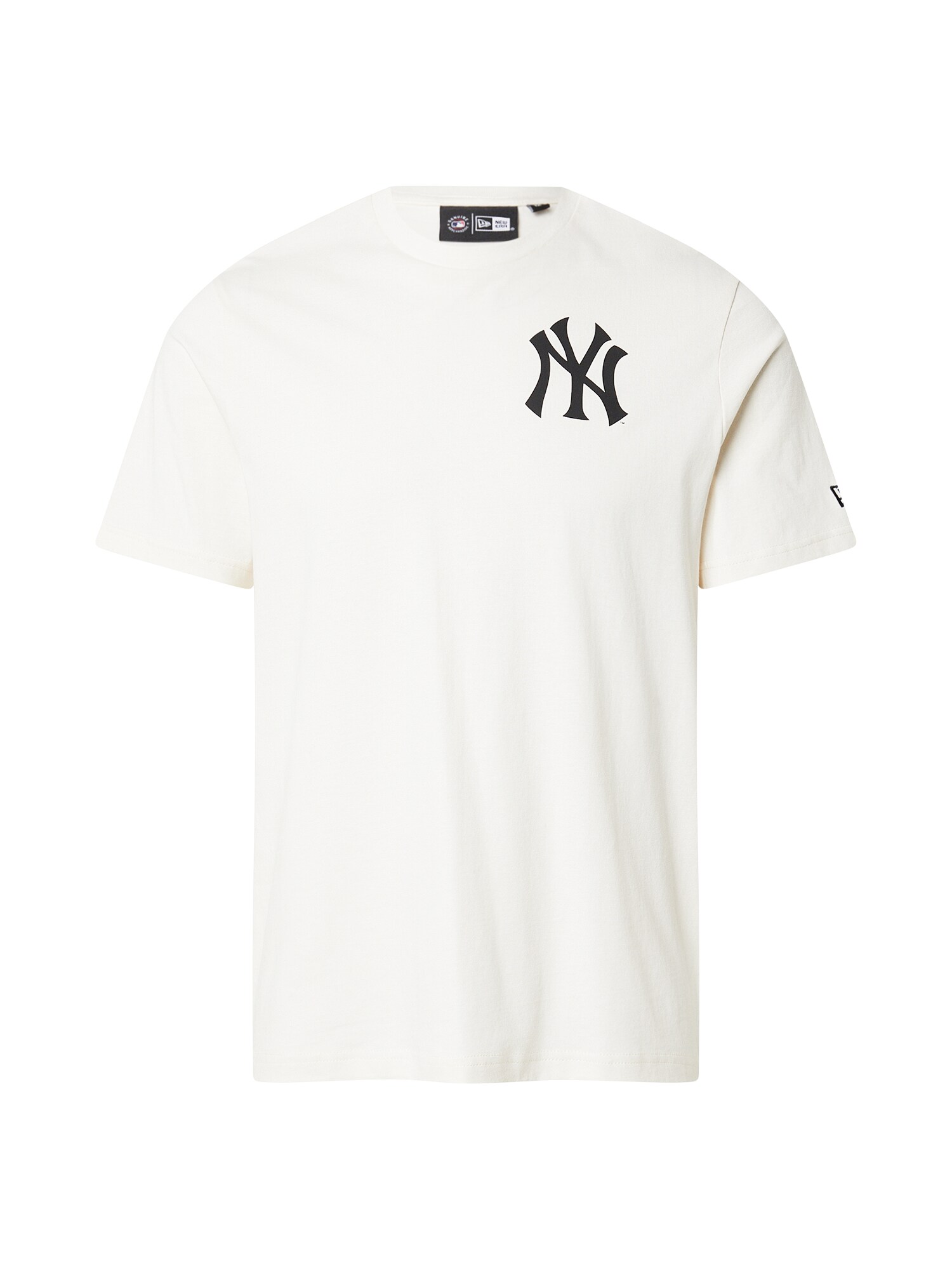NEW ERA Tricou 'MLB FOOD'  negru / alb murdar