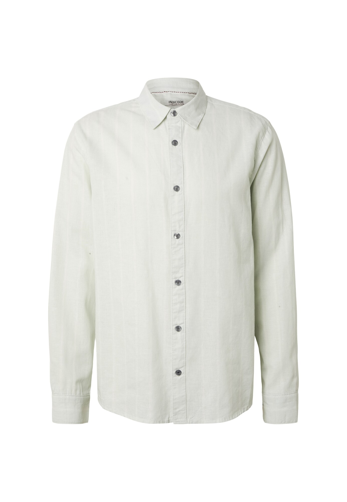INDICODE JEANS Camisa 'Tryp'  azul pastel / blanco natural