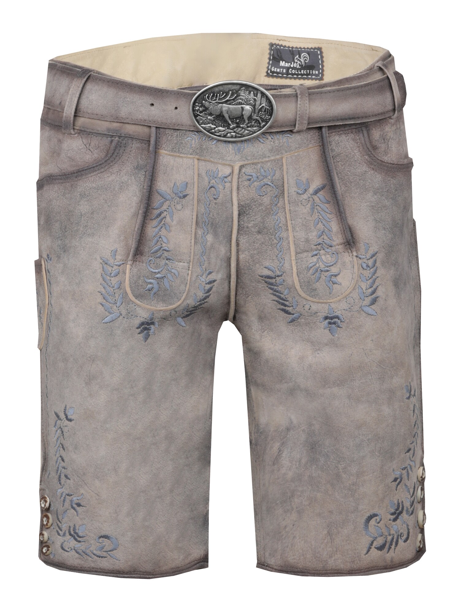 MARJO Pantaloni tradiționali (Oktoberfest) Greding gri / gri taupe