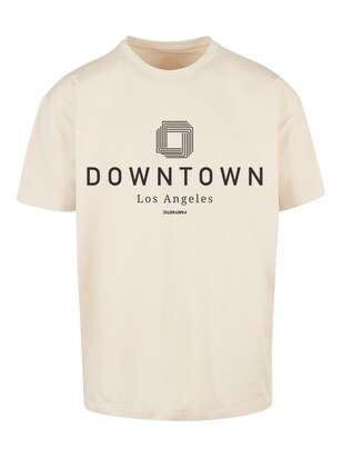 F4NT4STIC Shirt ‘Downtown LA’ Sand / Zwart