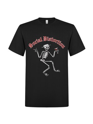 SOCIAL DISTORTION Camiseta 'Social Distortion Vintage Kelly T-Shirt'  negro
