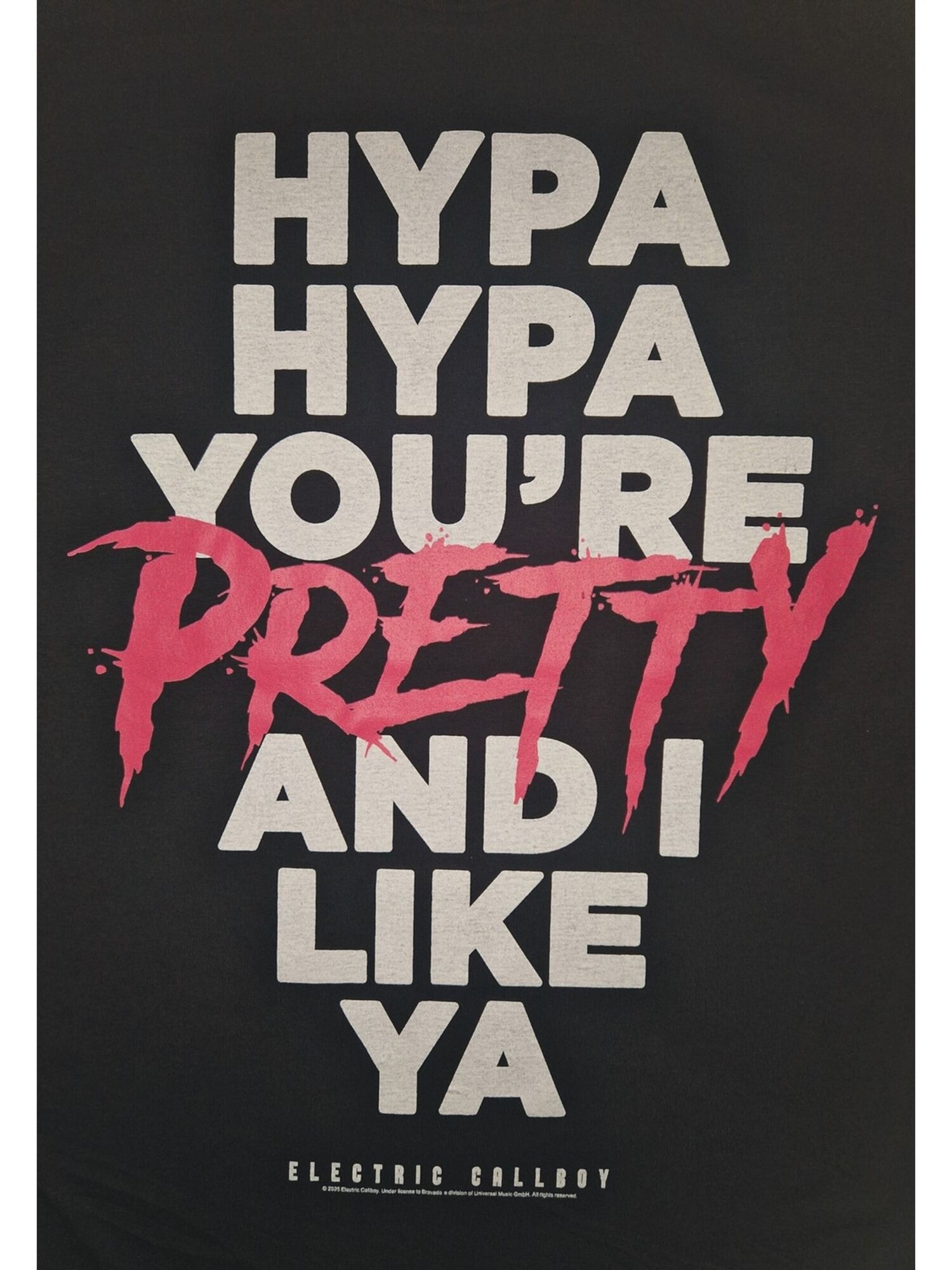Electric Callboy. Camiseta 'Electric Callboy Hypa Hypa Lyrics T-Shirt'  negro – imagen 3