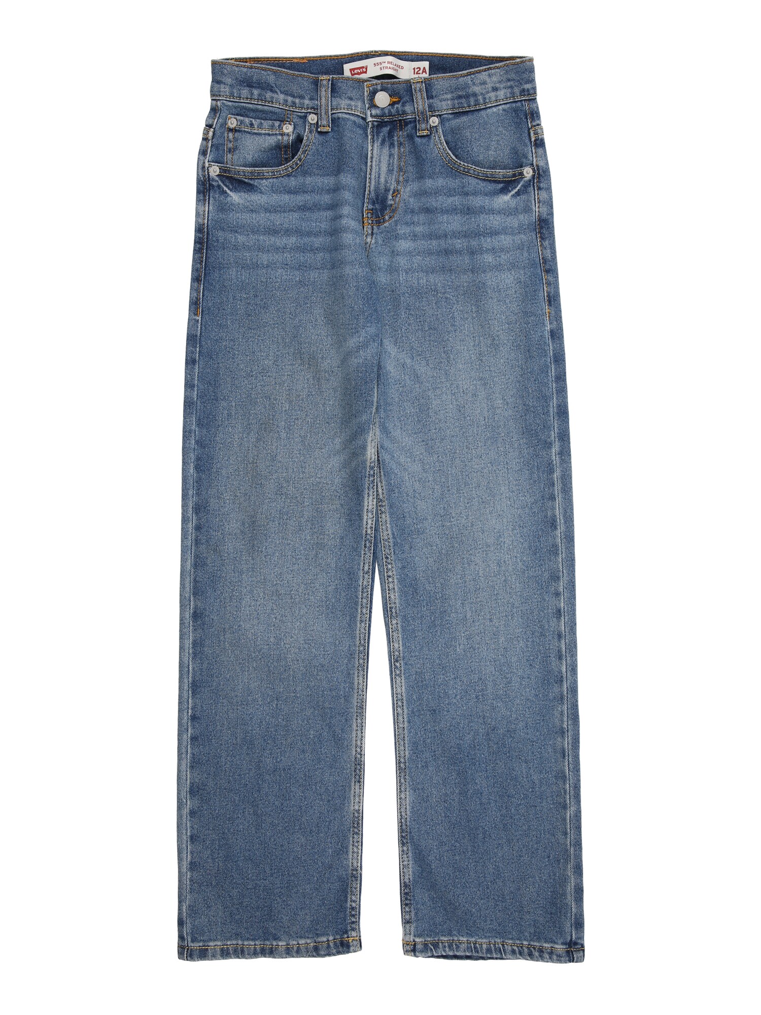 Levis Kids Jeans 555 RELAXED STRAIGHT albastru denim