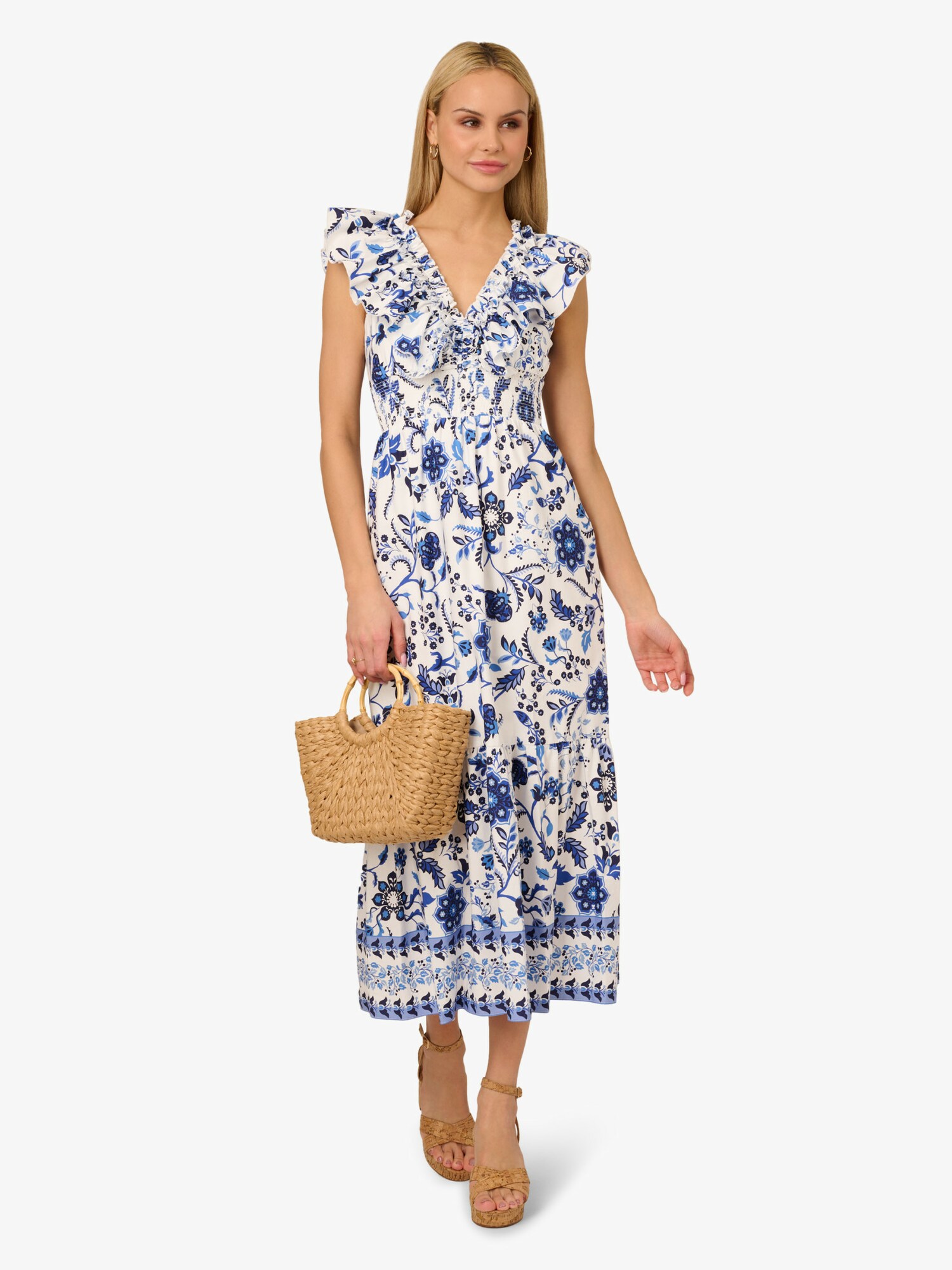 Thumbnail - Sommerkleid 'Printed Ruffle Midi Dress'