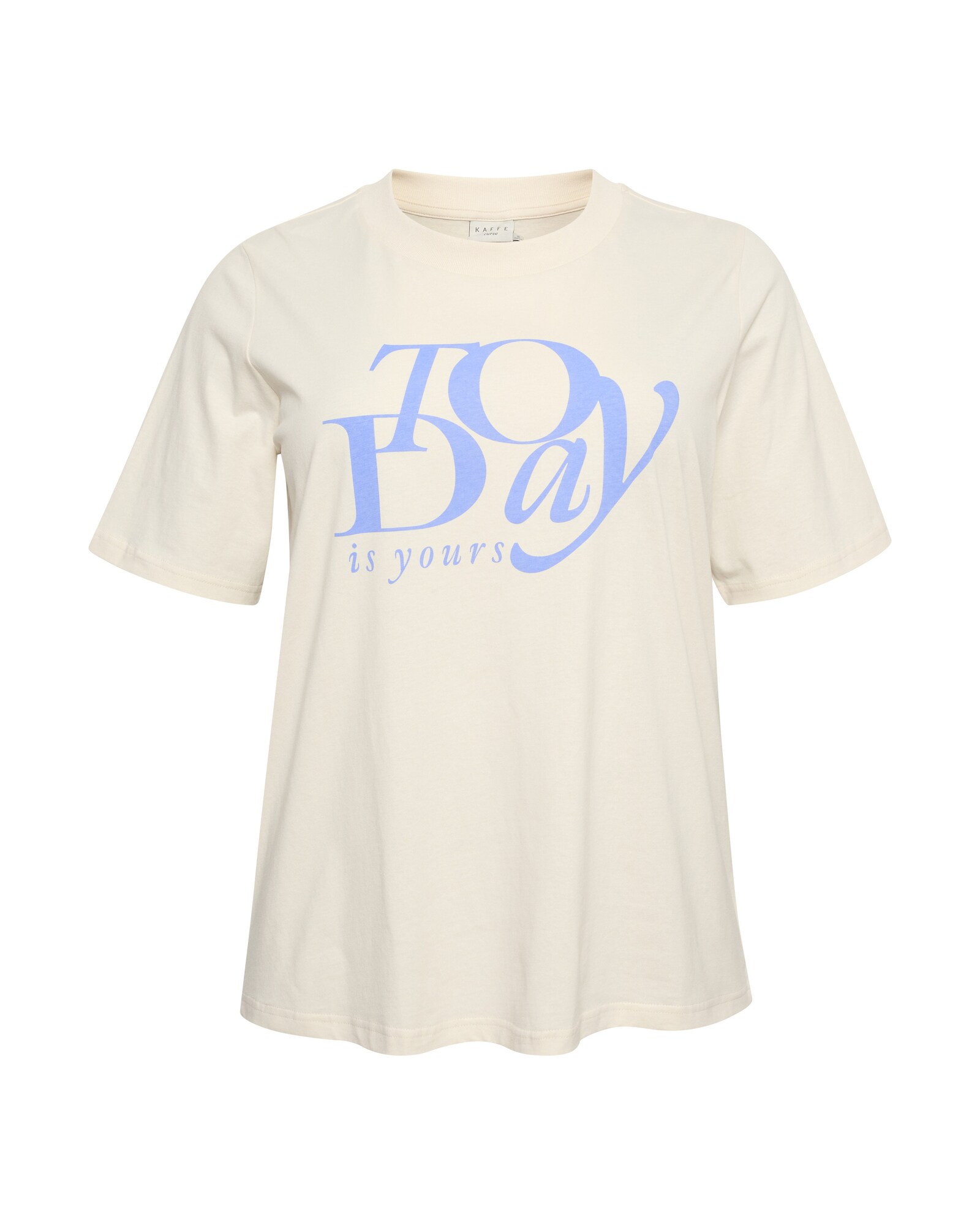 KAFFE CURVE Tricou July  albastru / alb