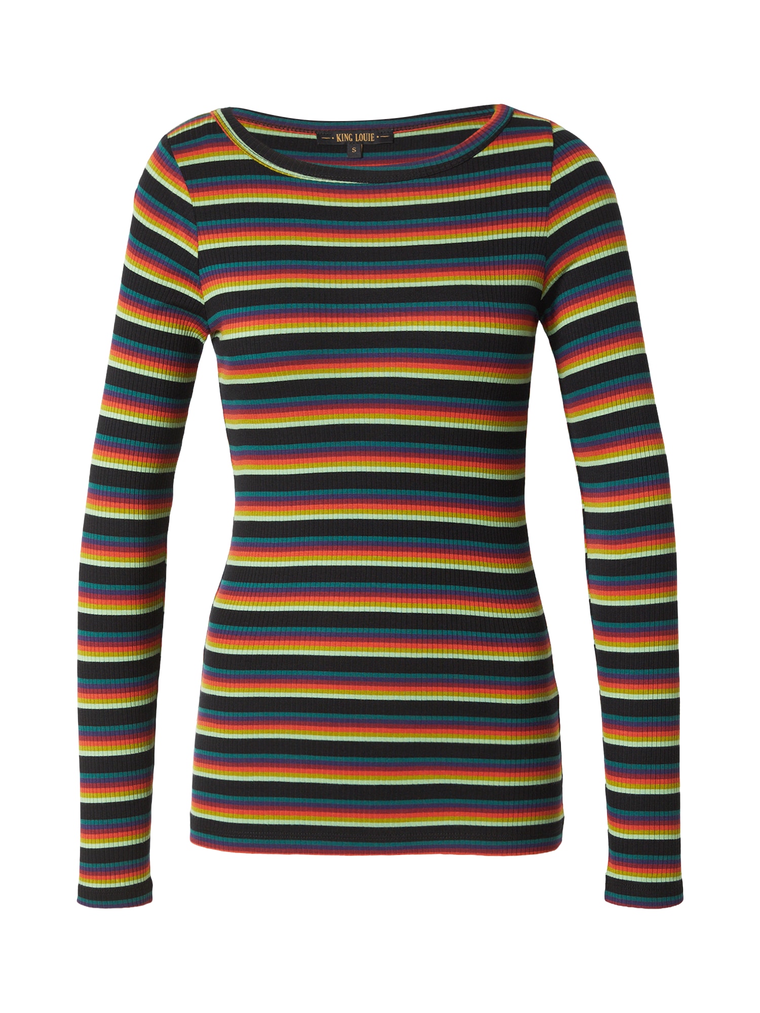 King Louie Tricou Lili verde / verde petrol / lila / negru