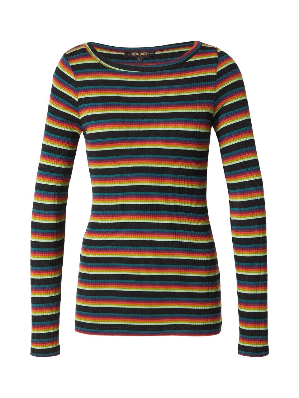 T-shirt 'Lili' grön / petrol / lila