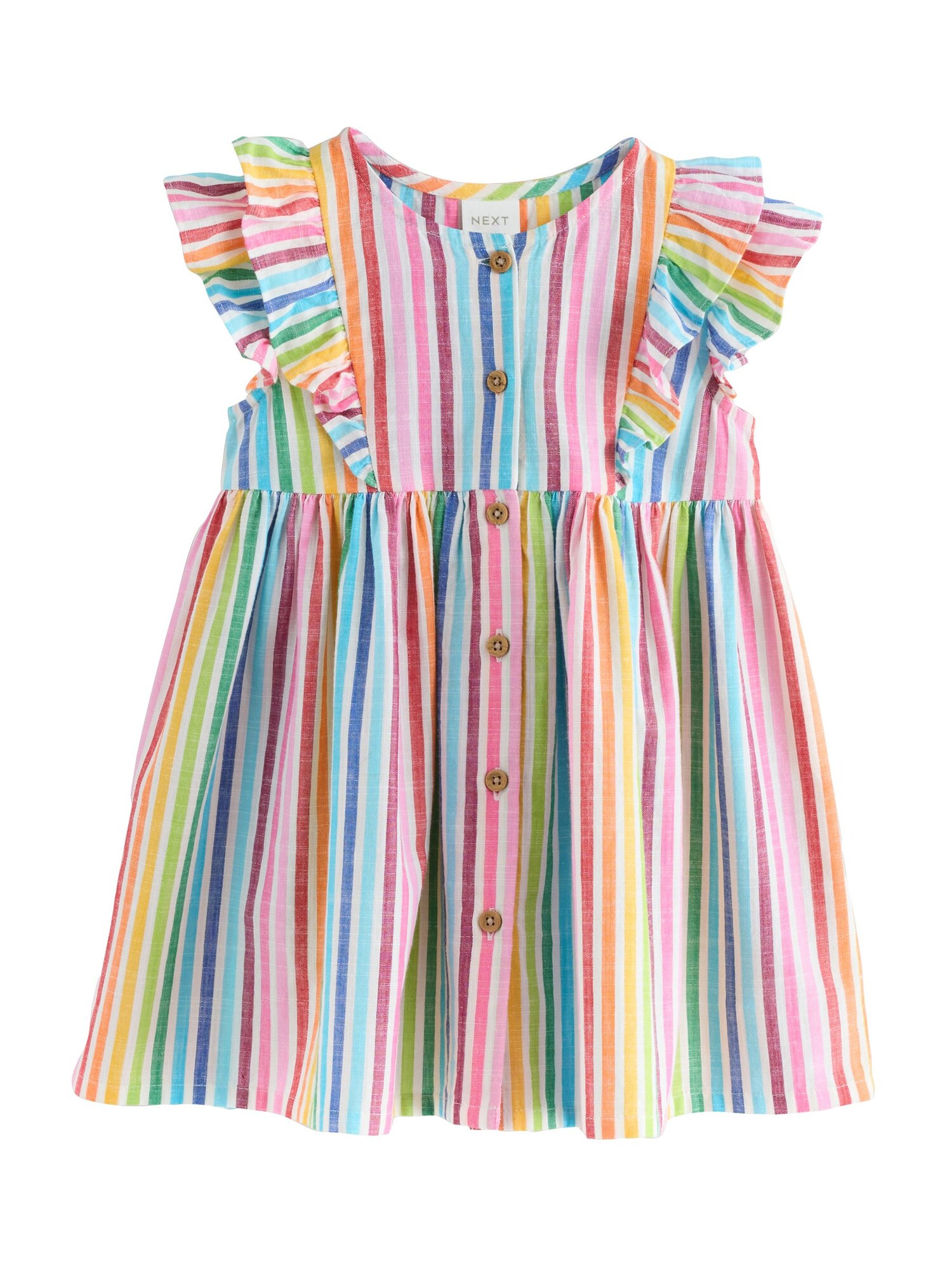 Next Rochie  albastru deschis / portocaliu / roz / alb