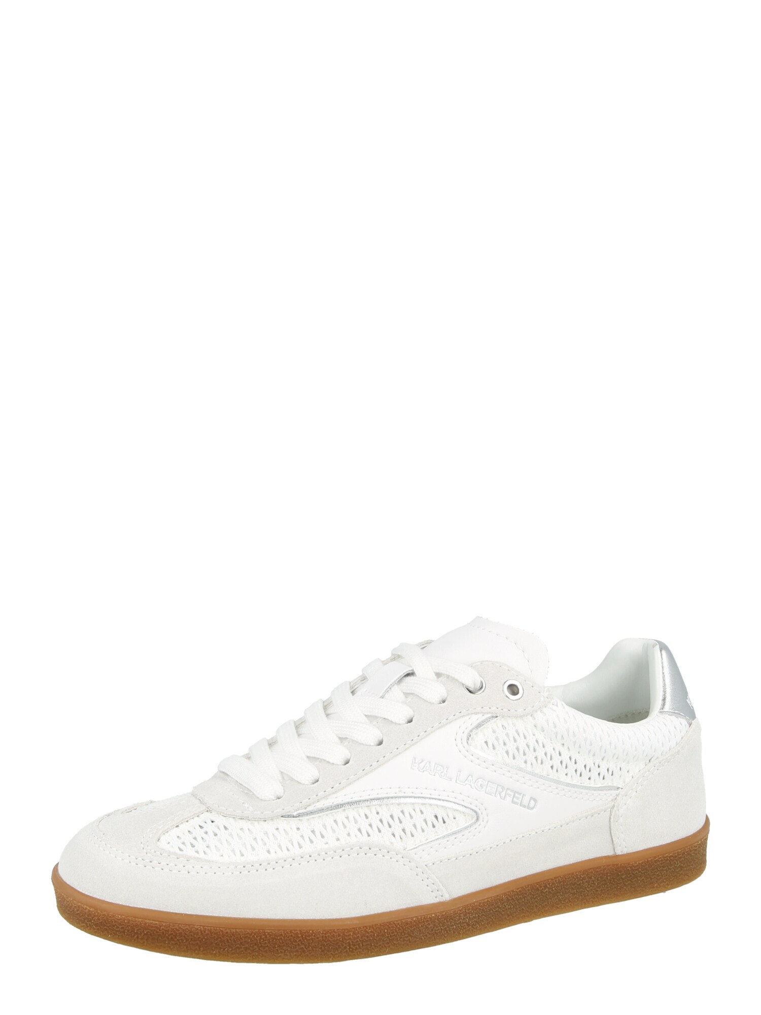 Karl Lagerfeld Sneaker low Kandidate argintiu / alb / alb murdar