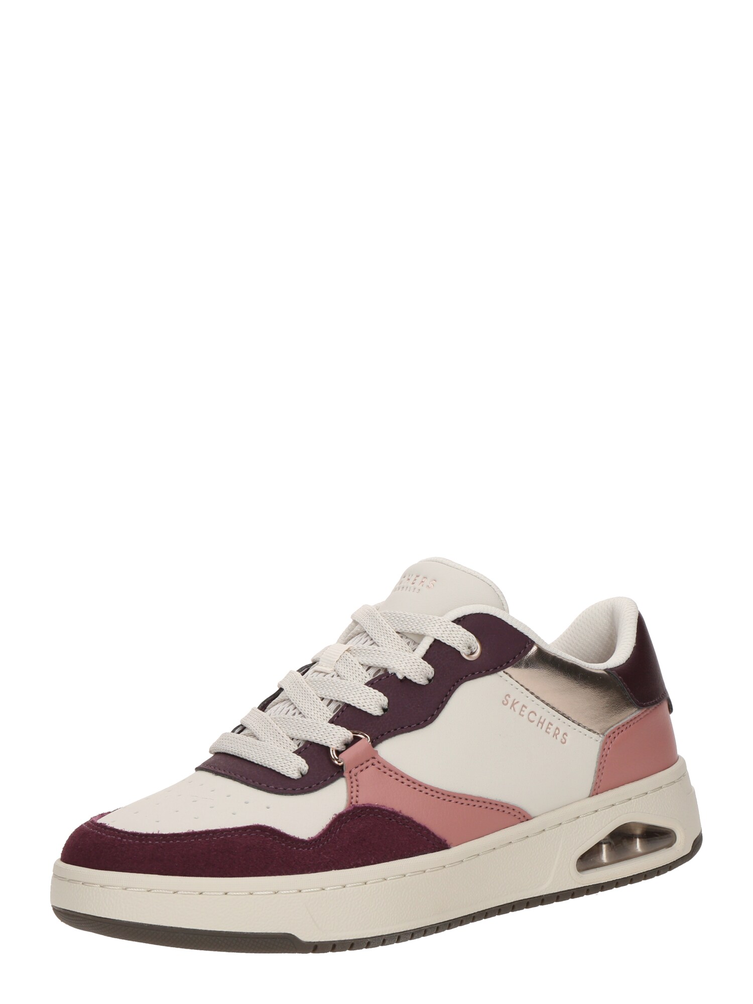 SKECHERS Sneaker low UNO CTL  auriu / ciclam / roz eozină / alb