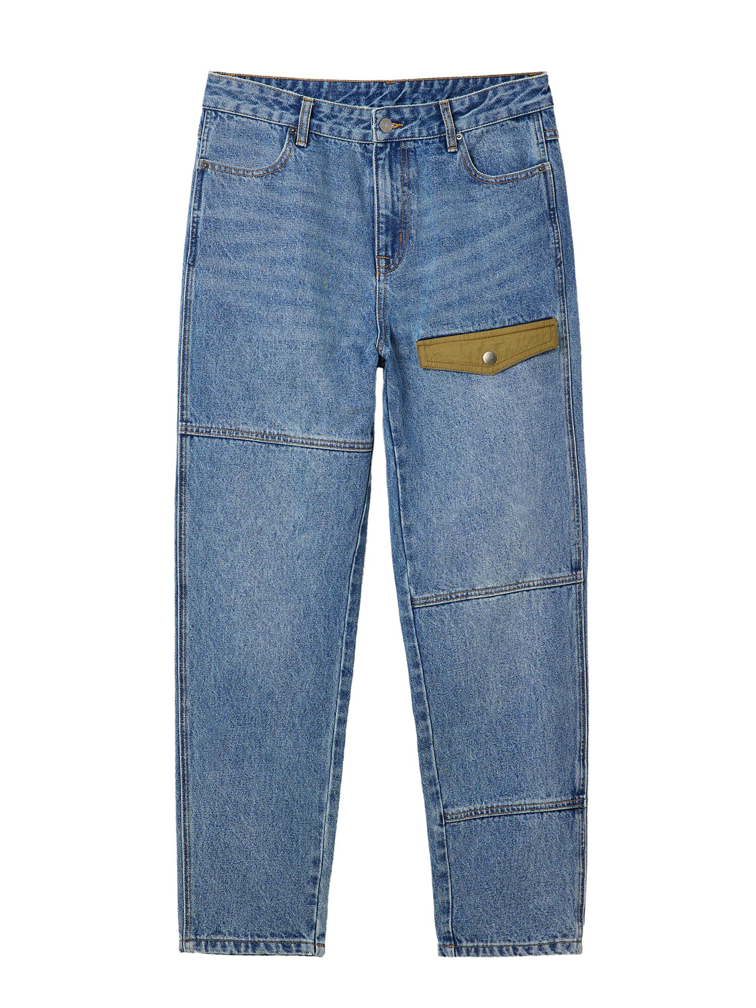 Desigual Džínsy 'Spike'  modrá denim / olivová
