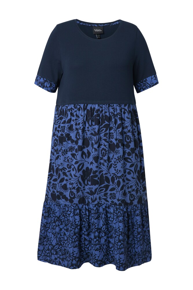 Ulla Popken Kleid Damen Größe 54/56 marine / kobaltblau Winterkleid