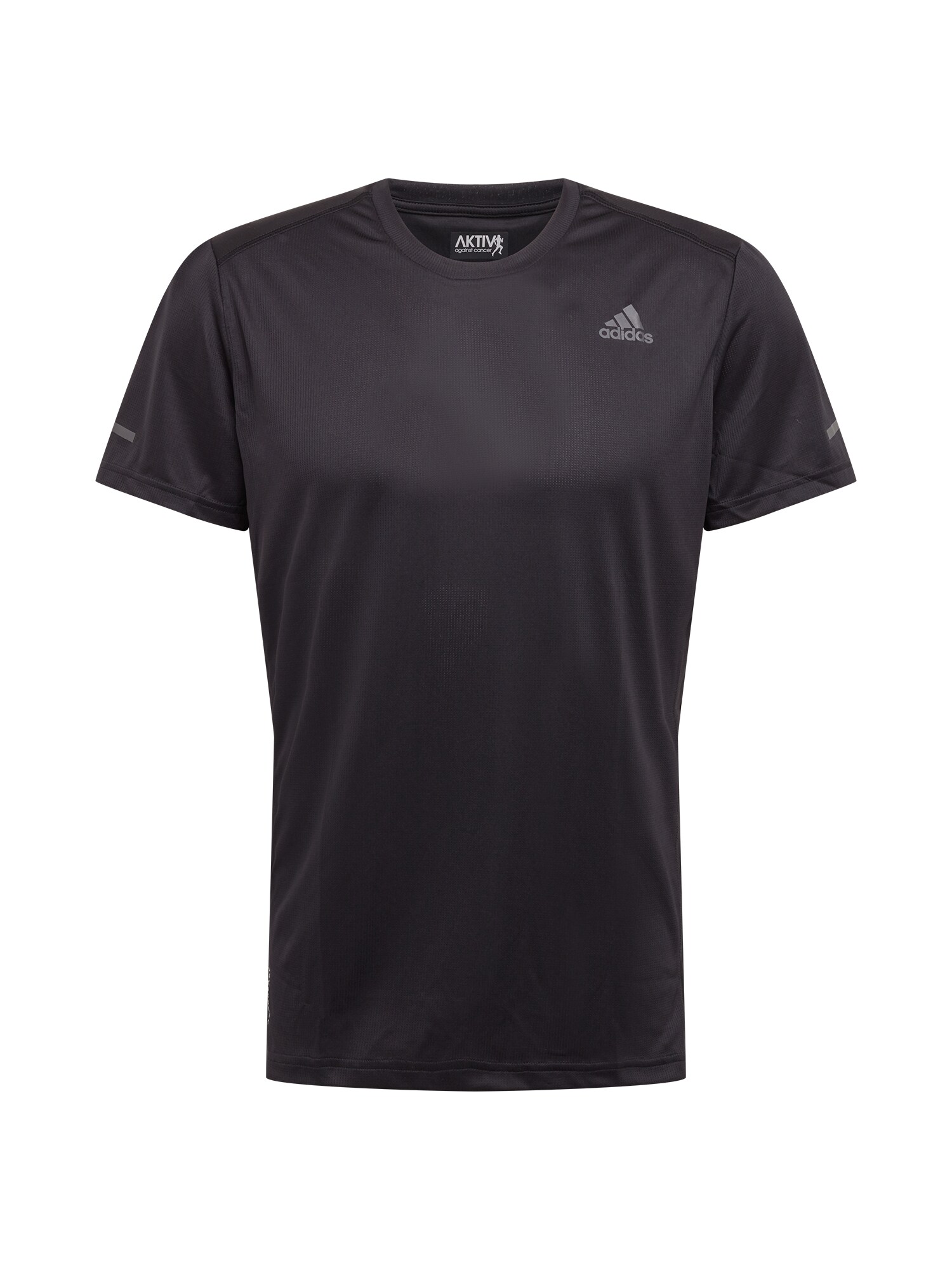 ADIDAS PERFORMANCE Sportiniai marškinėliai 'RUN IT'  juoda / pilka
