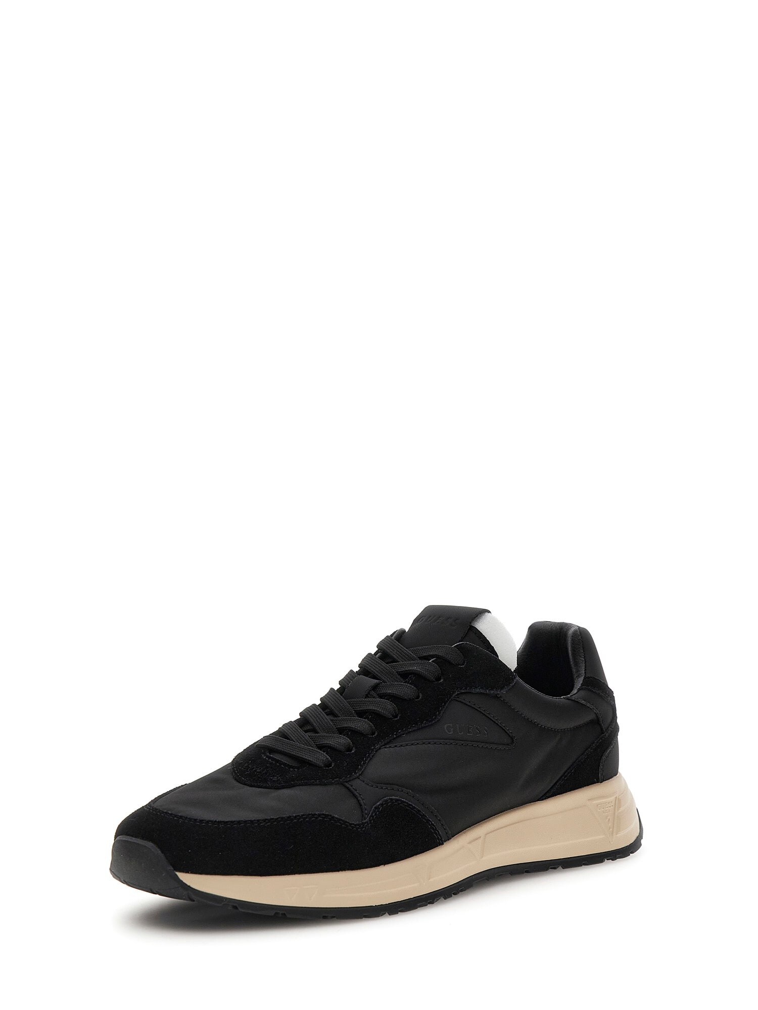 GUESS Sneaker low ARIA  negru / alb