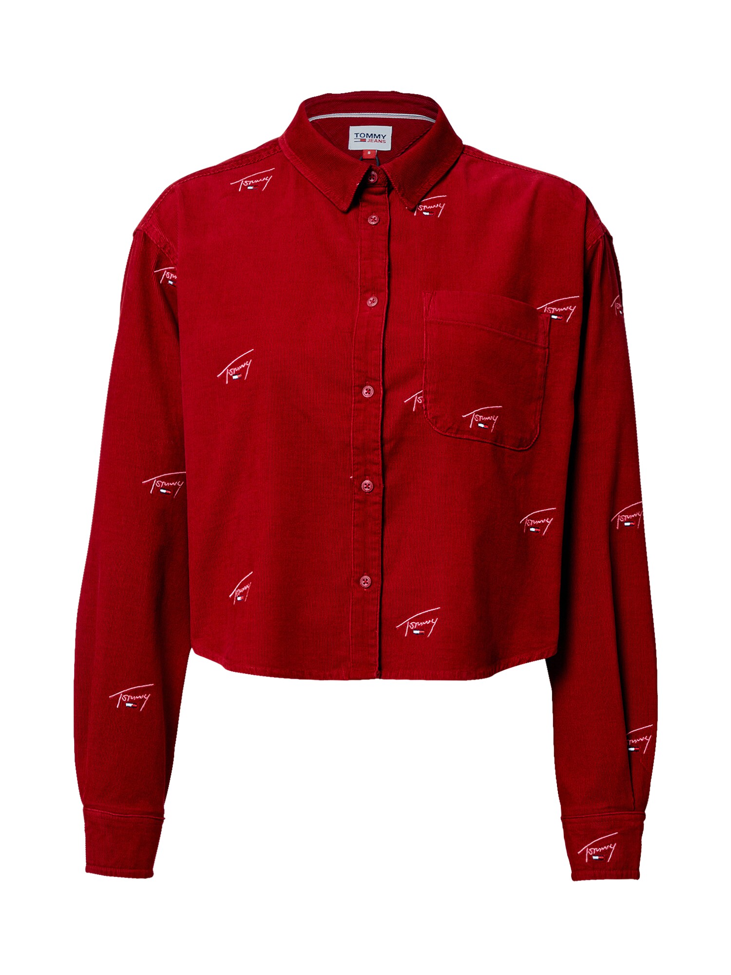 Tommy Jeans Palaidinė 'Critter'  balta / tamsiai mėlyna / raudona