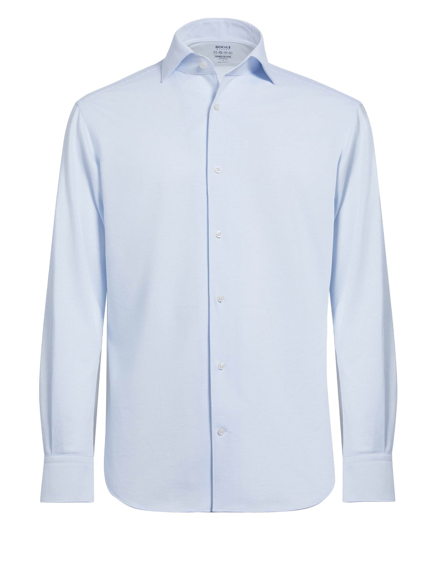 Boggi Milano Dalykinio stiliaus marškiniai šviesiai mėlyna