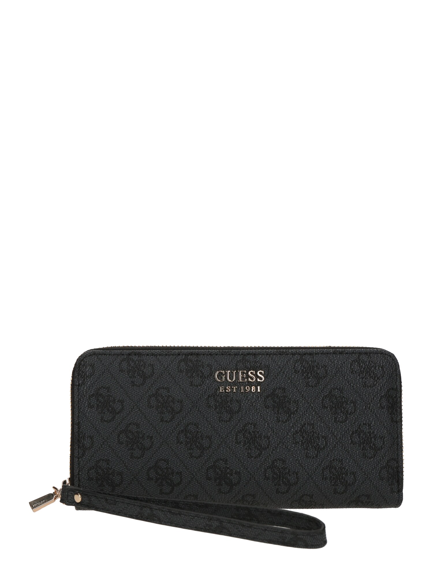 GUESS Portofel BRENTON SLG LRG ZIP AROUND  gri / gri metalic